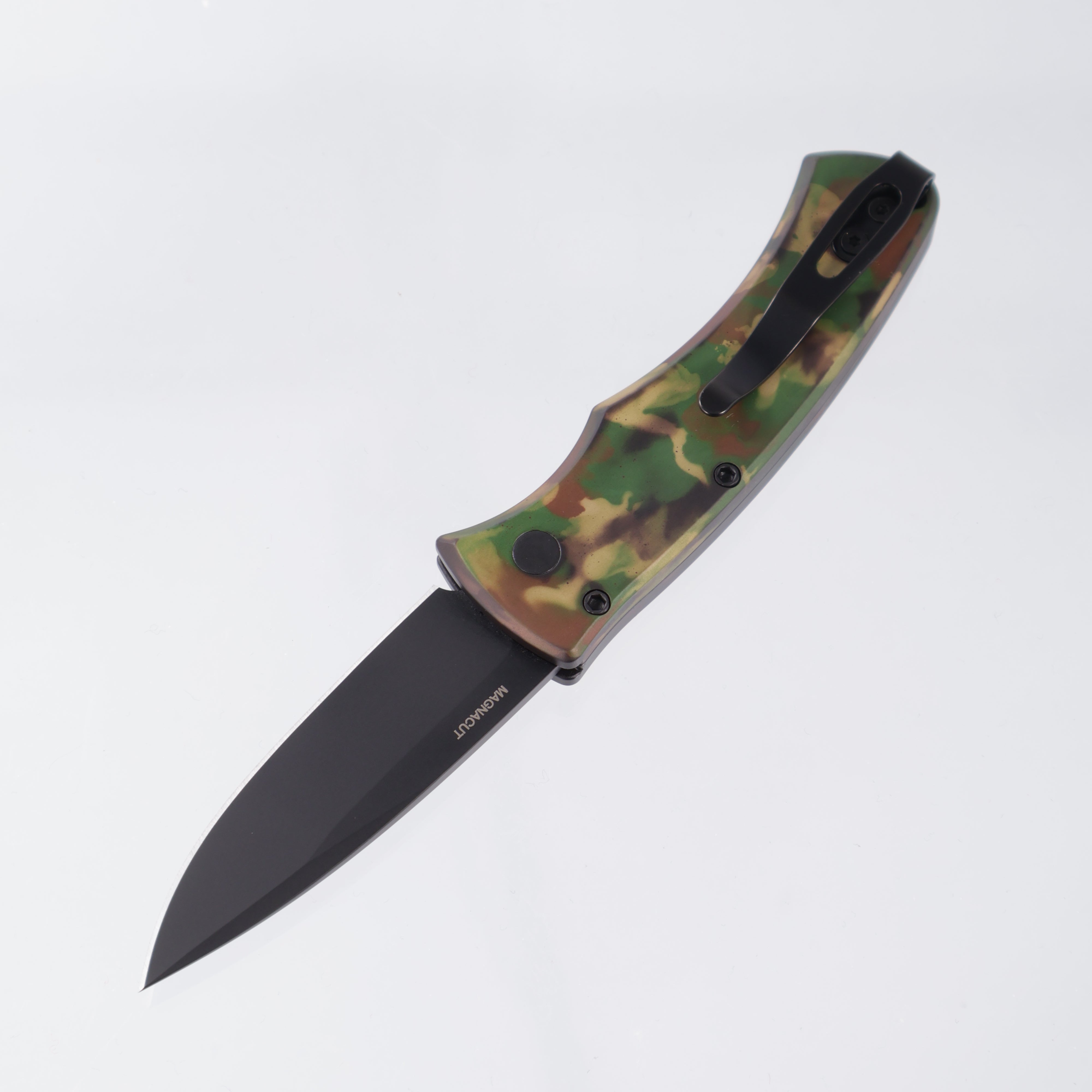 Pro-Tech Duke 2 - Woodland Camo Aluminum - DLC Magnacut - DUKE2103-WOODLAND