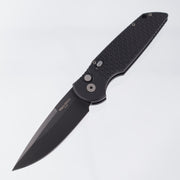 Pro-Tech TR-3 X1 Auto - Black Aluminum w/ Fishscale Texture - DLC 154CM - TR-3 X1 M (TR3)