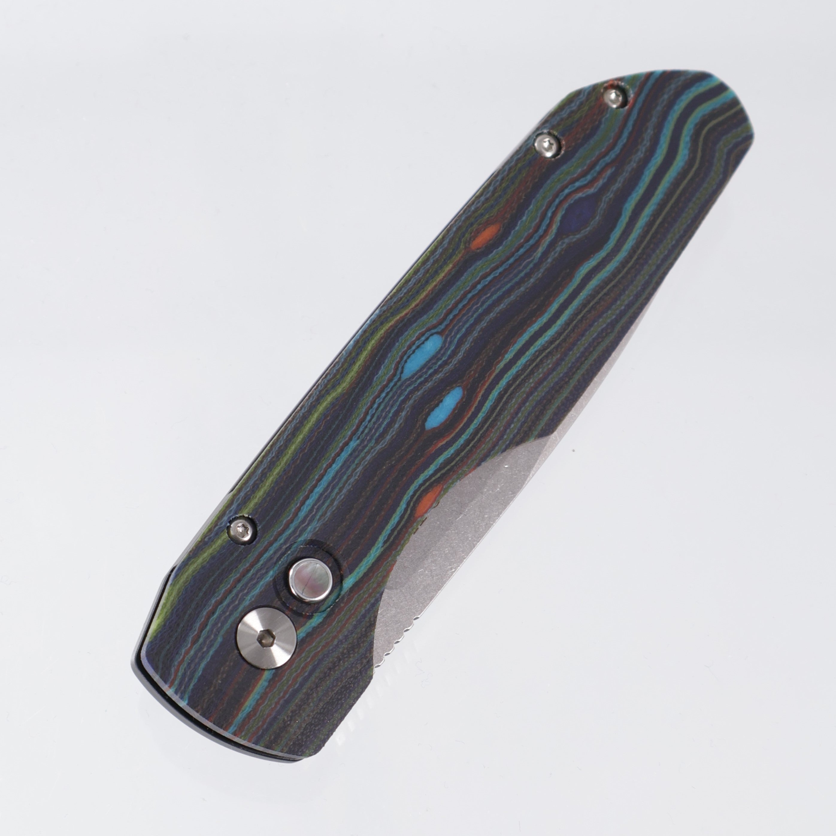 Pro-Tech x Vero Synapse Auto - Starry Night G-Carta Lid - Stonewash Magnacut - VERO1211-LTD STARRY NIGHT