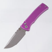 Chaves Redencion Auto Tanto - Battleworn Purple Aluminum Handle - Acidwash S35VN