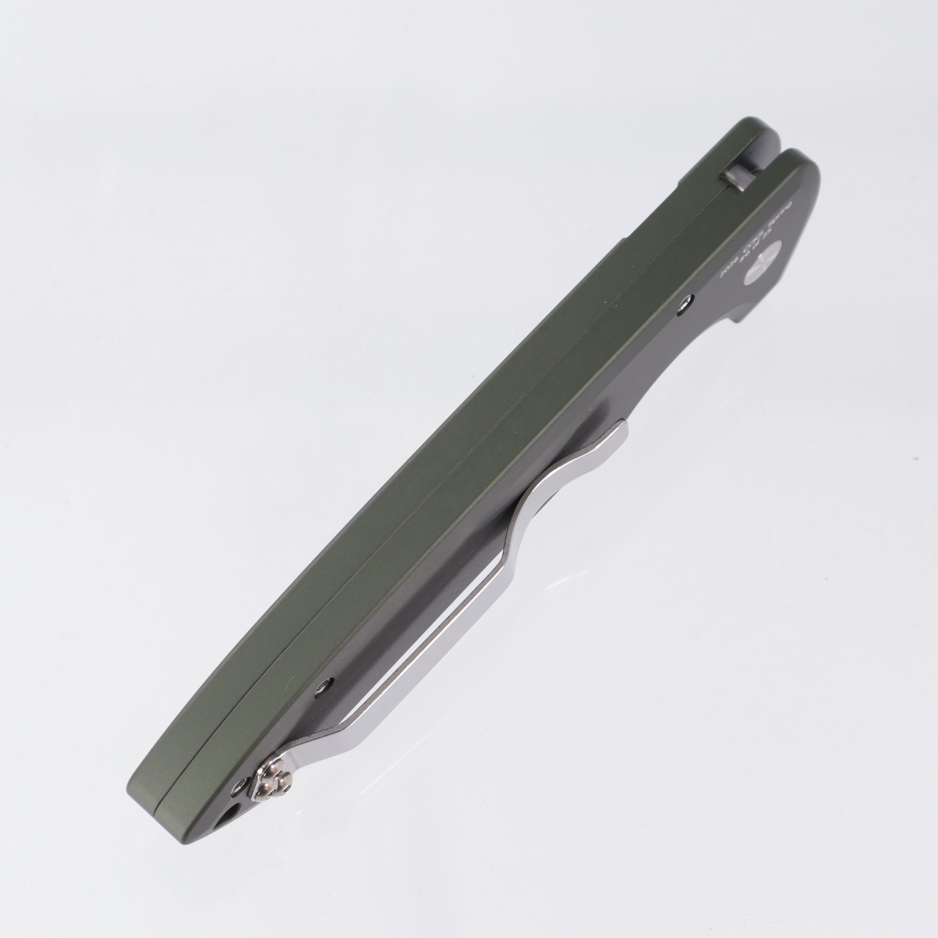 Pro-Tech Rockeye - Green Aluminum Handle w/ Black Lip Pearl button - Stonewash Magnacut - CCKSS26.Rockeye.1