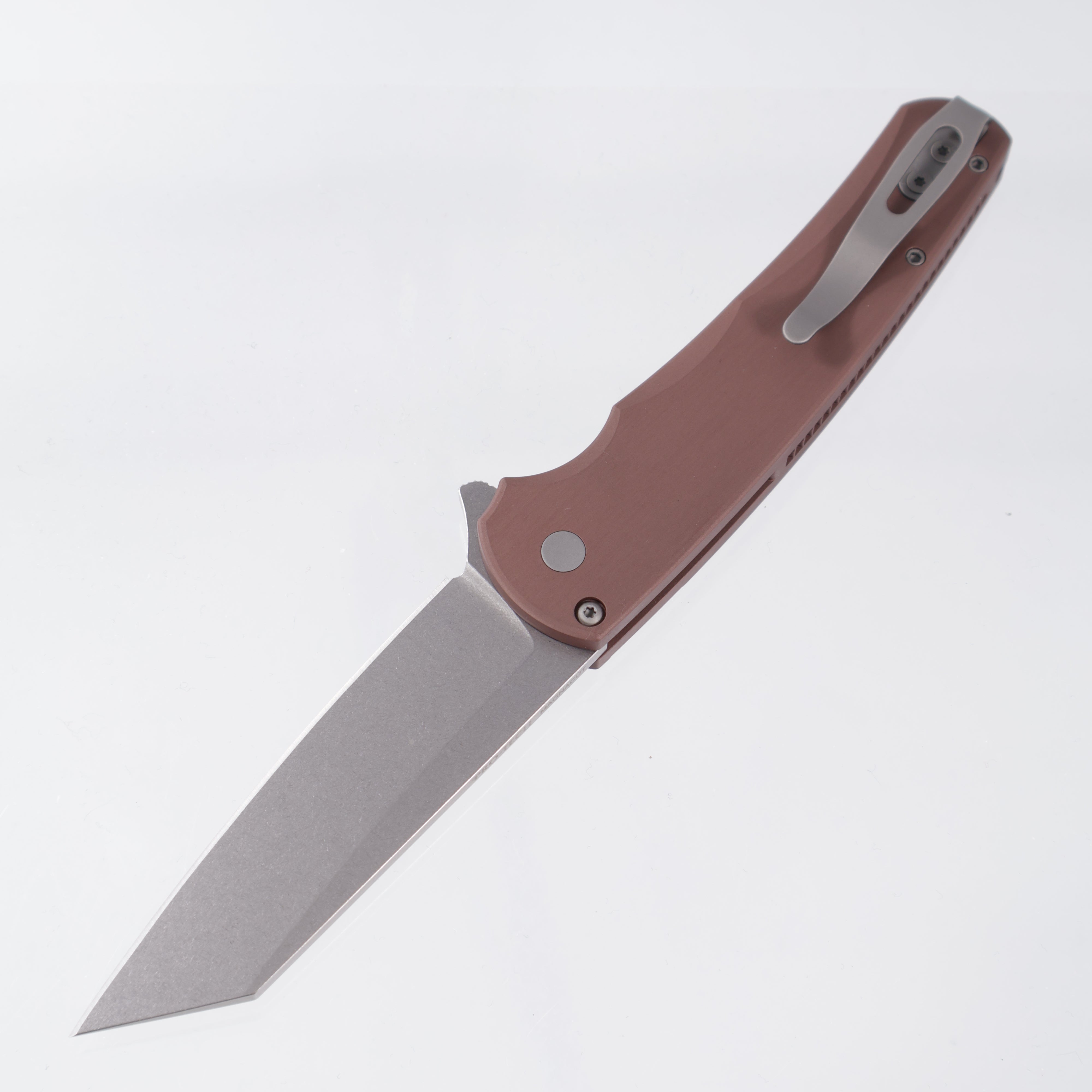 Pro-Tech Malibu - FDE Aluminum - Stonewash Magnacut Reverse Tanto - 5401-FDE (Tan, Flat Dark Earth)