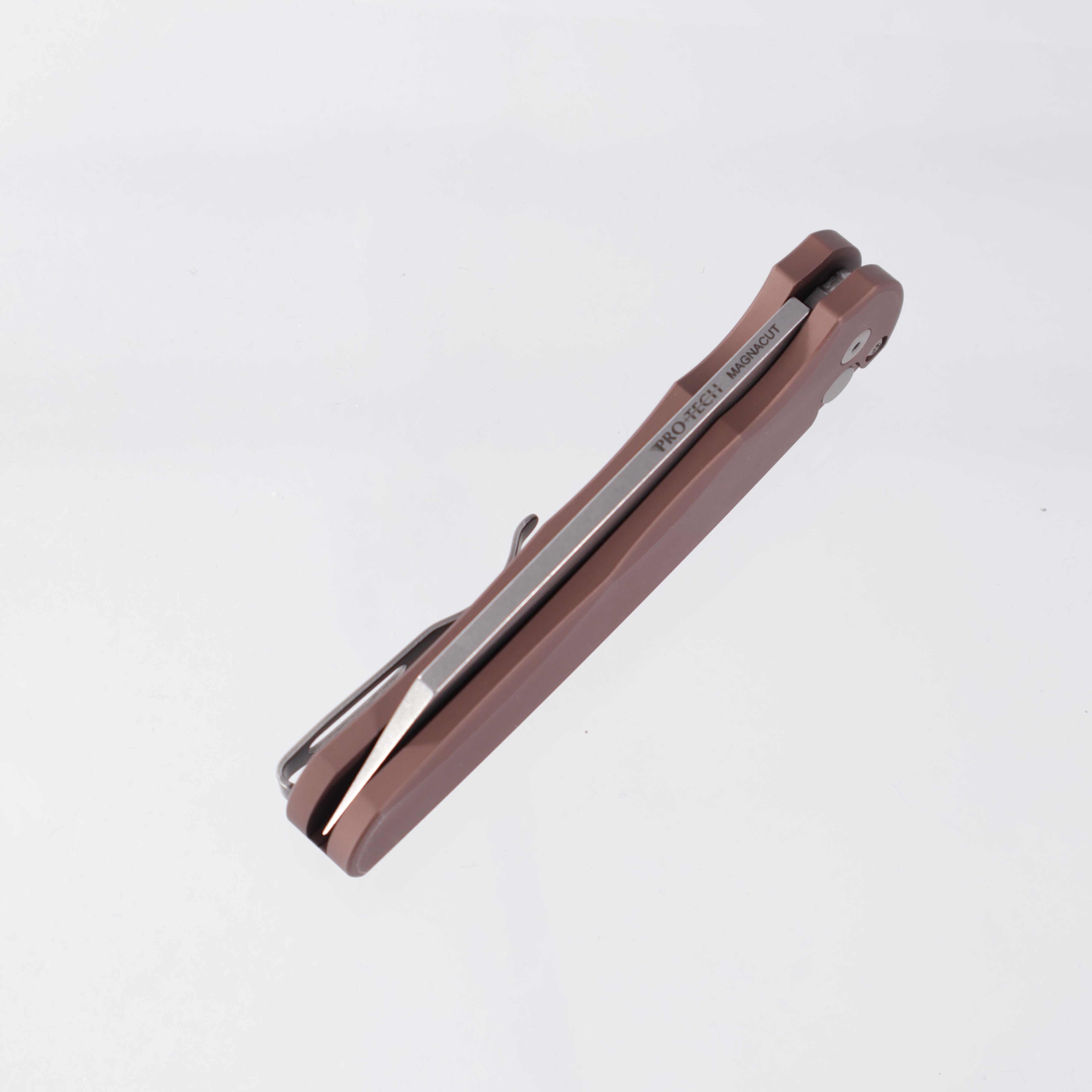 Pro-Tech Malibu - FDE Aluminum - Stonewash Magnacut Reverse Tanto - 5401-FDE (Tan, Flat Dark Earth)
