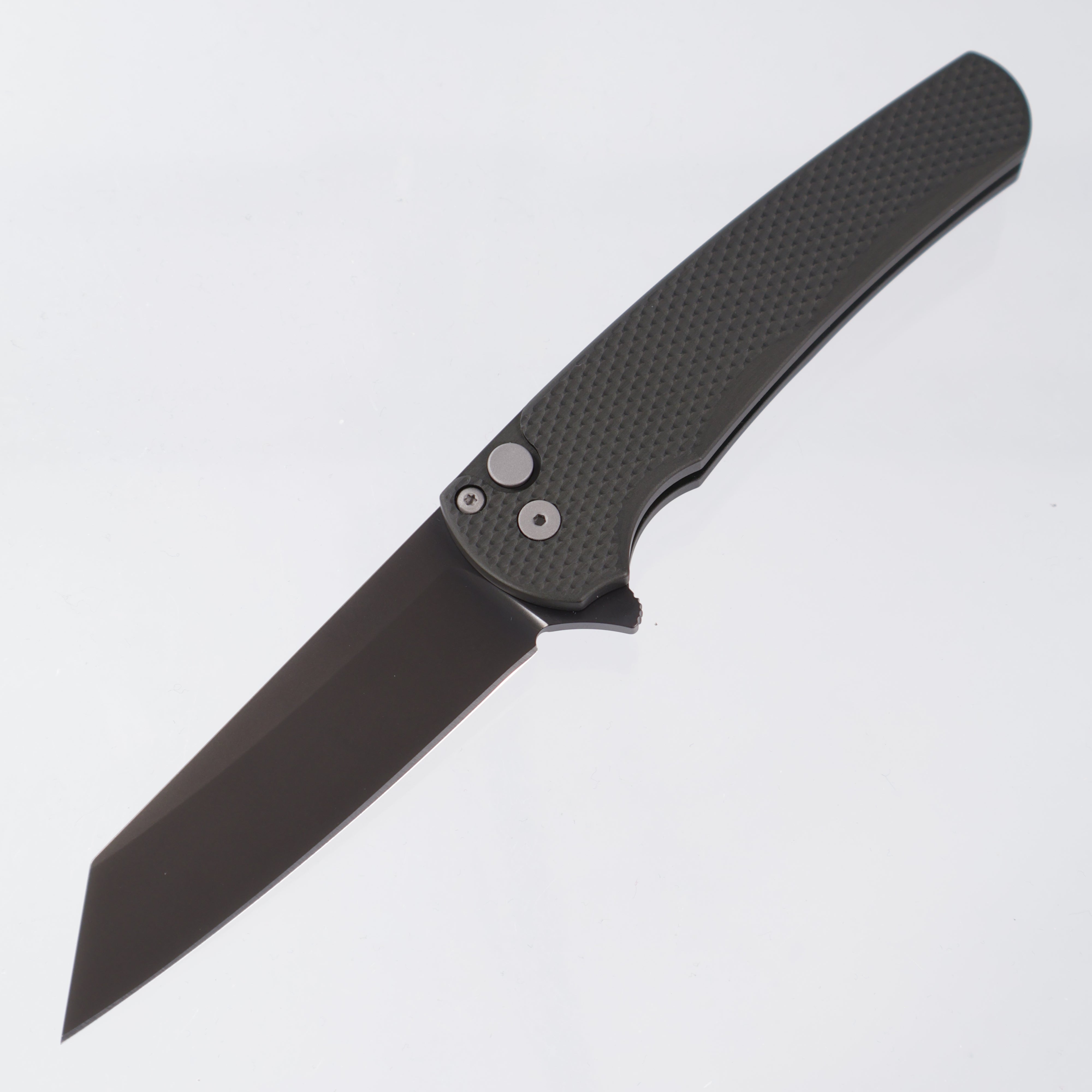 Pro-Tech Malibu - Green Textured Aluminum - DLC Magnacut Reverse Tanto - 5406-SG