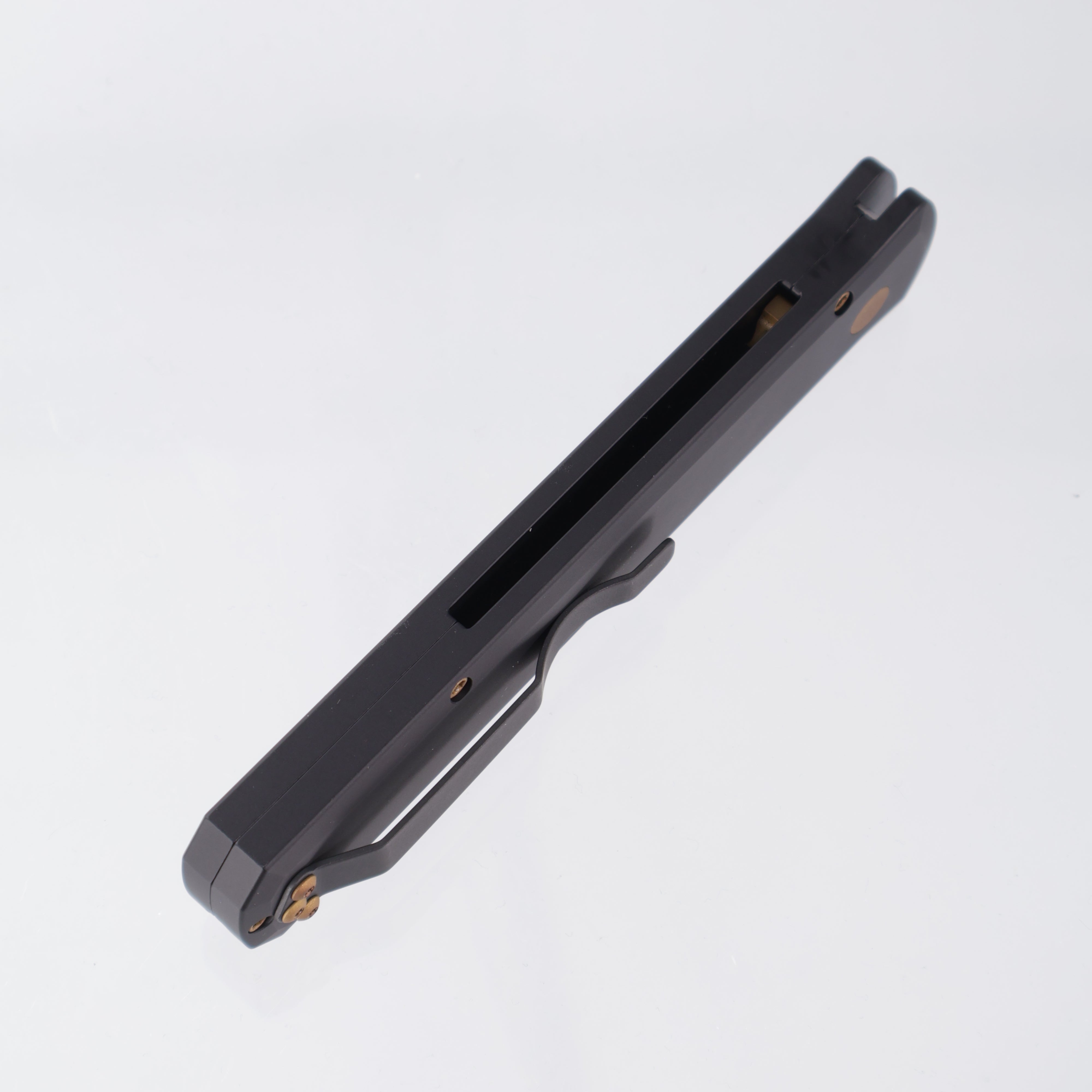 Pro-Tech Godfather - Black Aluminum w/ Tan PVD Hardware - Tan PVD 154CM - 921-TAN