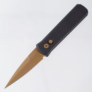 Pro-Tech Godson - Black Aluminum w/ Tan PVD Hardware - Tan PVD 154CM - 721-Tan