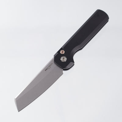 Pro-Tech Slimfoot - Black Aluminum w/ Mosaic Pin Button - Stonewash Magnacut - BST26.Slimfoot.1