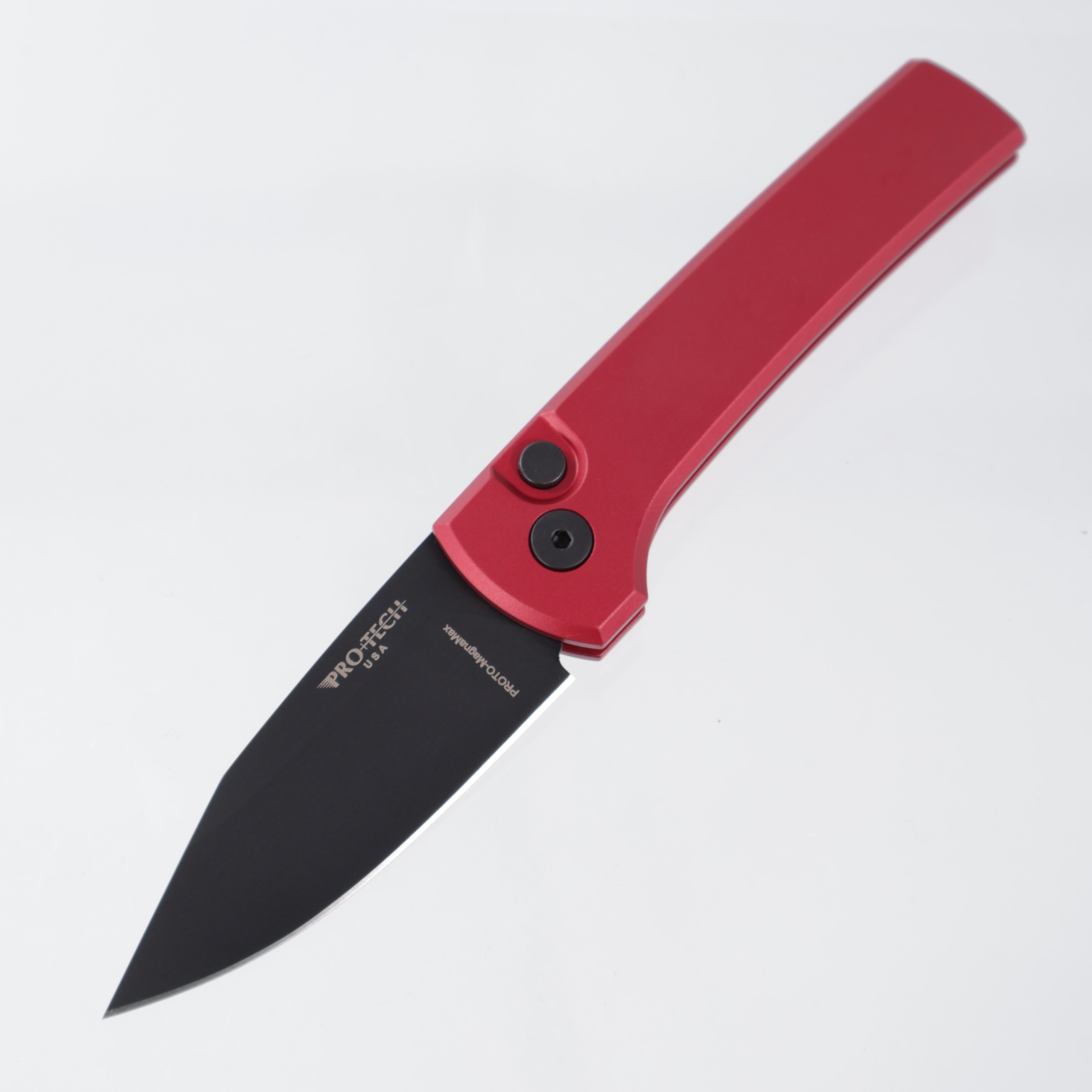 Pro-Tech Scapegoat Compact - Red Aluminum - DLC Proto-MagnaMax - RCS1103-Red