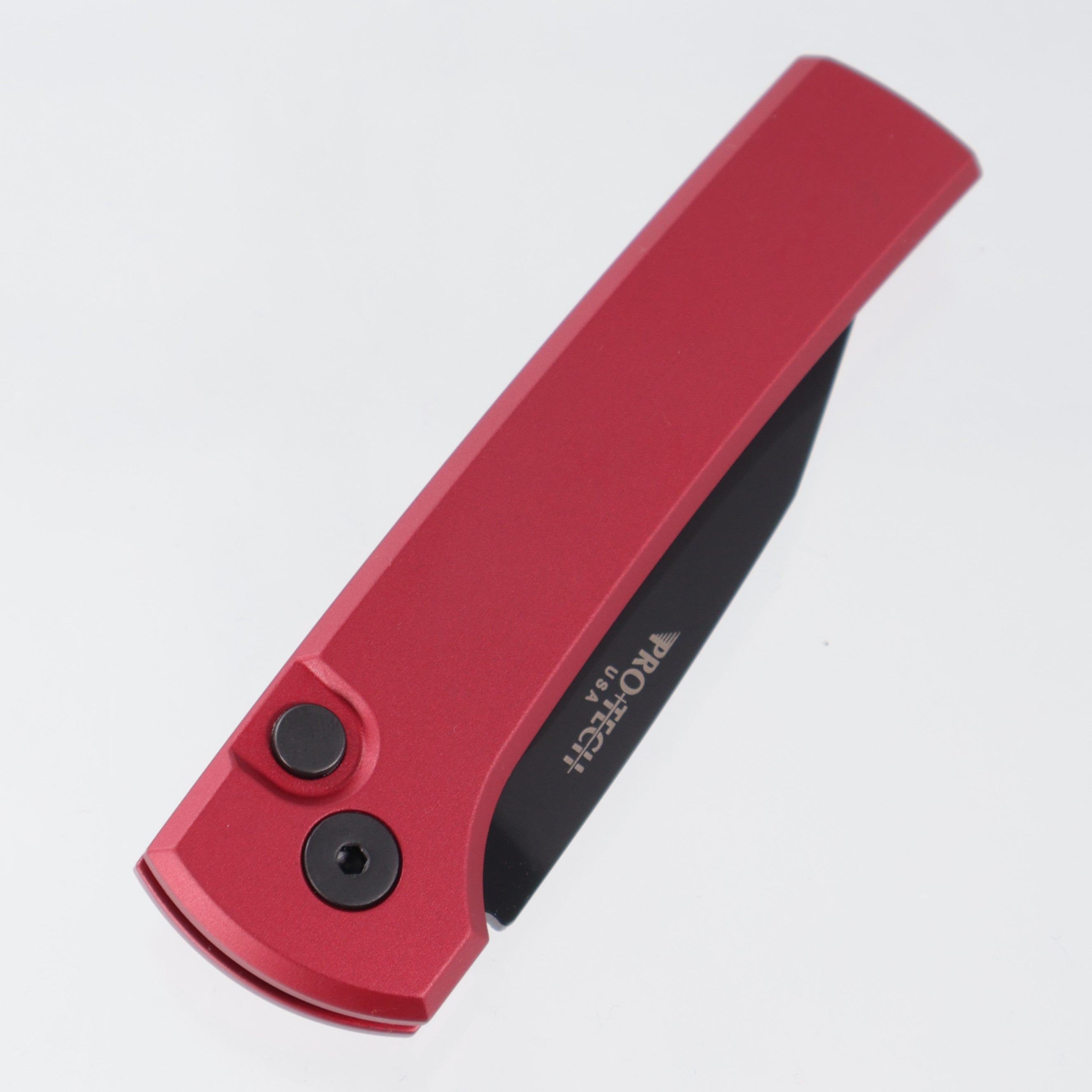 Pro-Tech Scapegoat Compact - Red Aluminum - DLC Proto-MagnaMax - RCS1103-Red