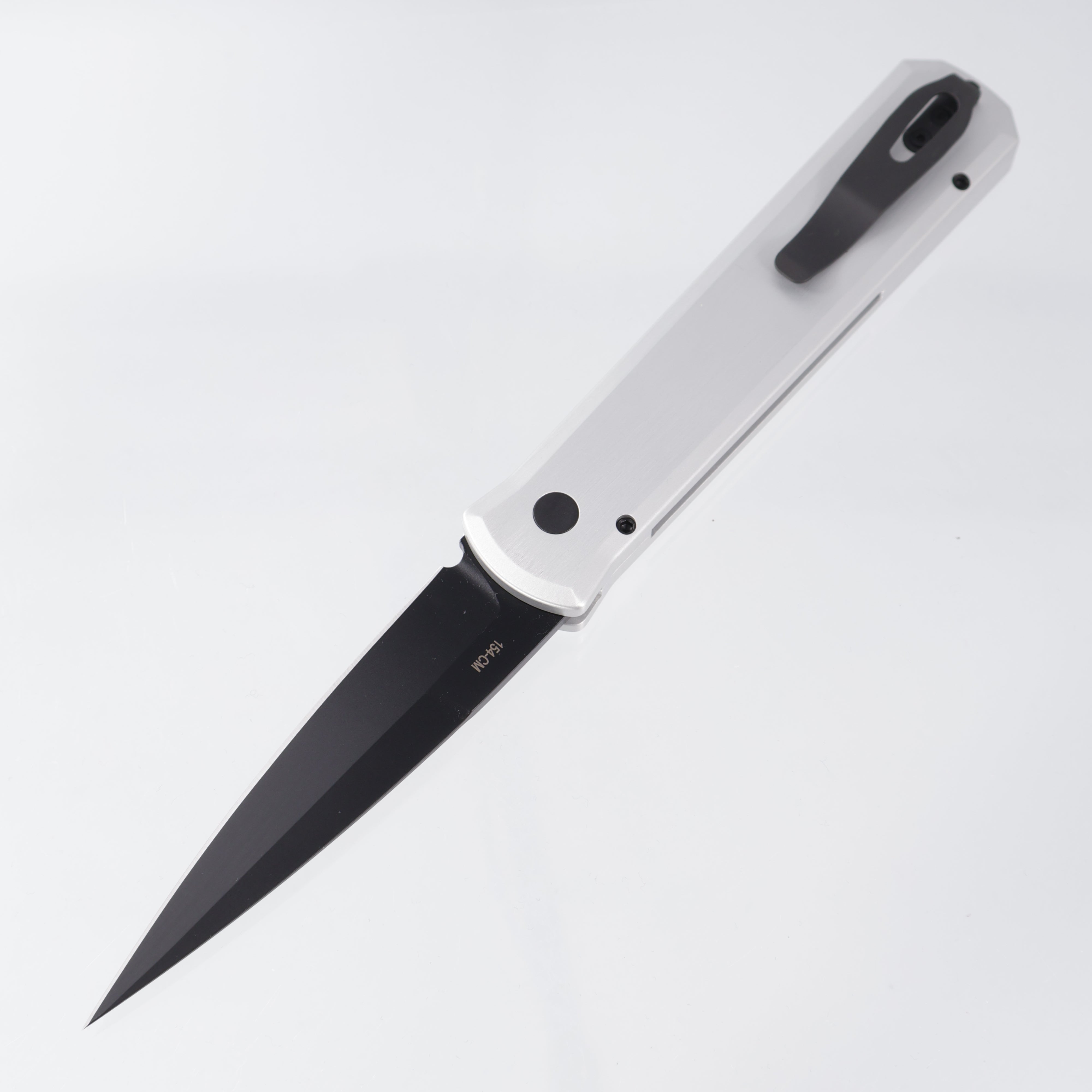 Pro-Tech Godfather - Silver Aluminum - DLC 154CM - 921-Silver