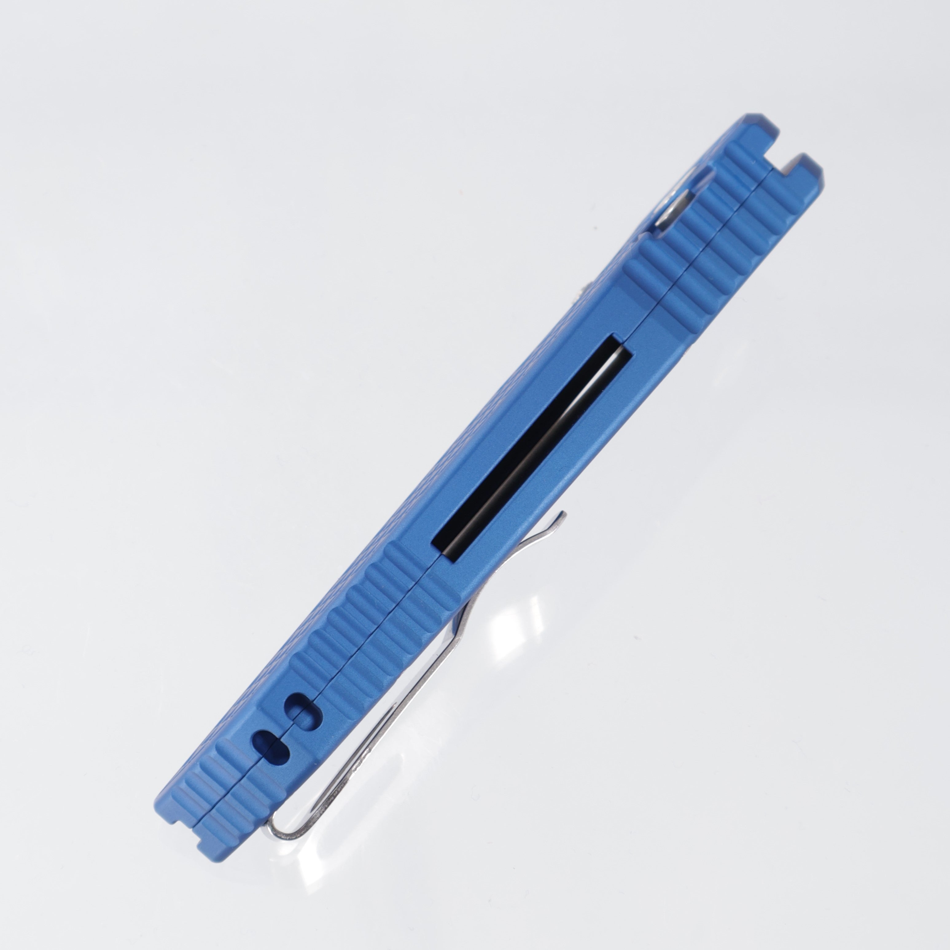 Pro-Tech TR-3 Integrity - Blue Aluminum w/ Relic Milling & Mosaic Button - Magnacut Stonewash - BST26.INT.1