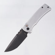 Pro-Tech Redencion Auto Tanto - Spiral Stipple Grey Battleworn Aluminum w/ Mosaic Pin Button - DLC S35VN - RCR1106-BW Stipple Grey LTD