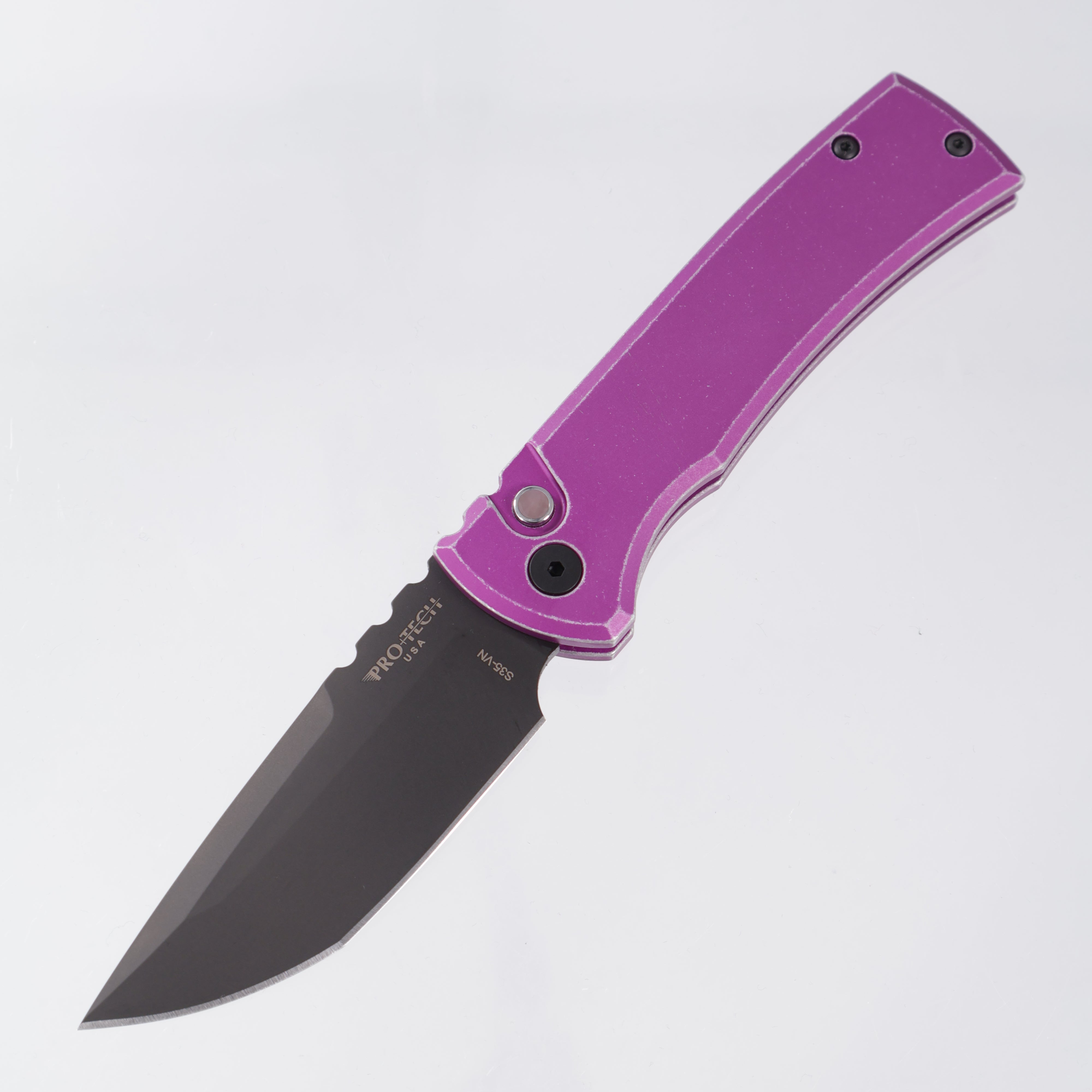Chaves x Pro-Tech Redencion 229 - Battleworn Purple - DLC S35vn Tanto - Pearl Button - RCR1103-LTD BW Purple