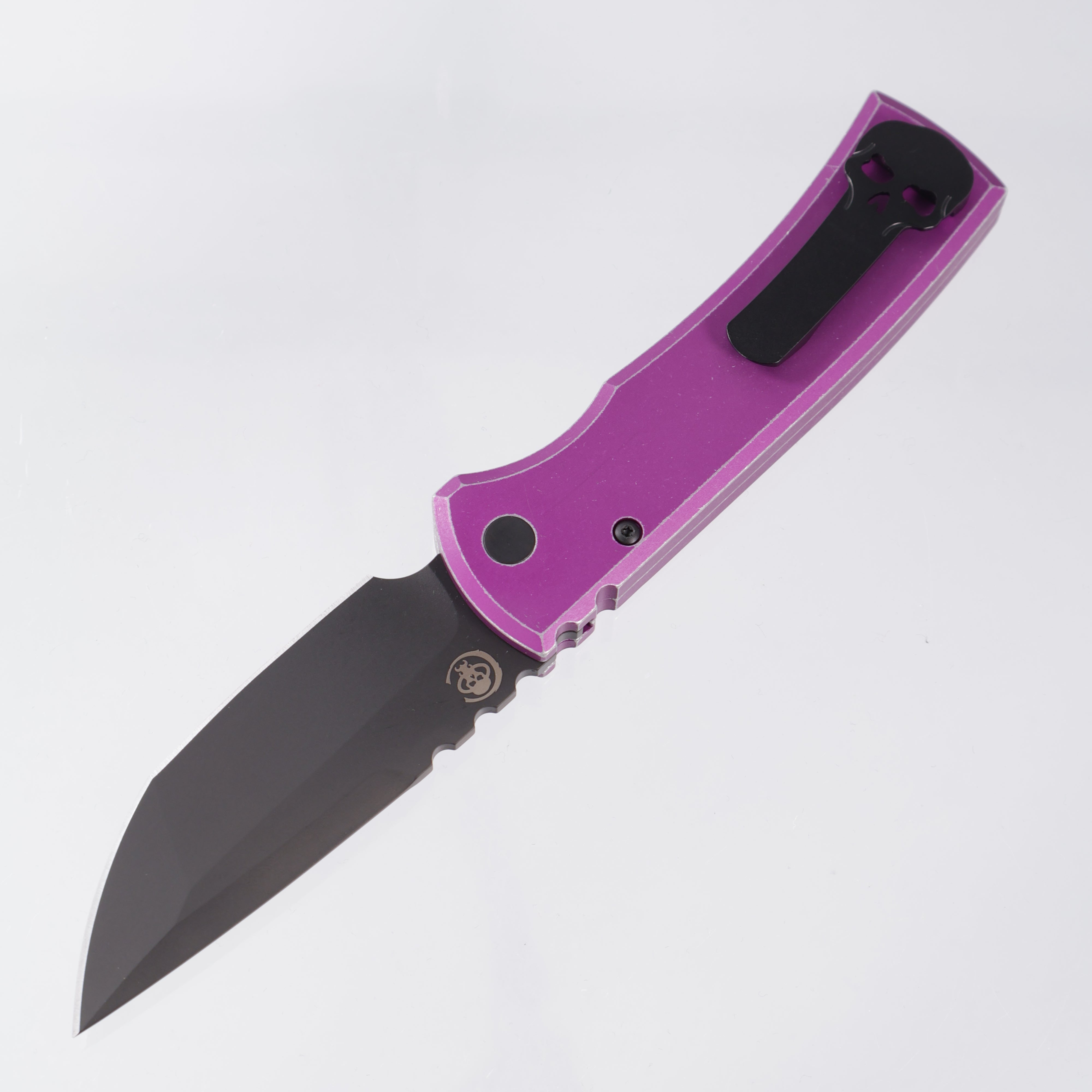 Chaves x Pro-Tech Redencion 229 - Battleworn Purple - DLC S35vn Tanto - Pearl Button - RCR1103-LTD BW Purple