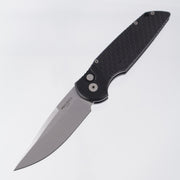 Pro-Tech TR-3 X1 SW Auto - Black Aluminum w/ Fishscale Texture - Stonewash 154CM