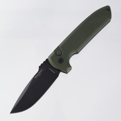 Pro-Tech Rockeye - Green Aluminum - DLC Magnacut - LG3101-GREEN