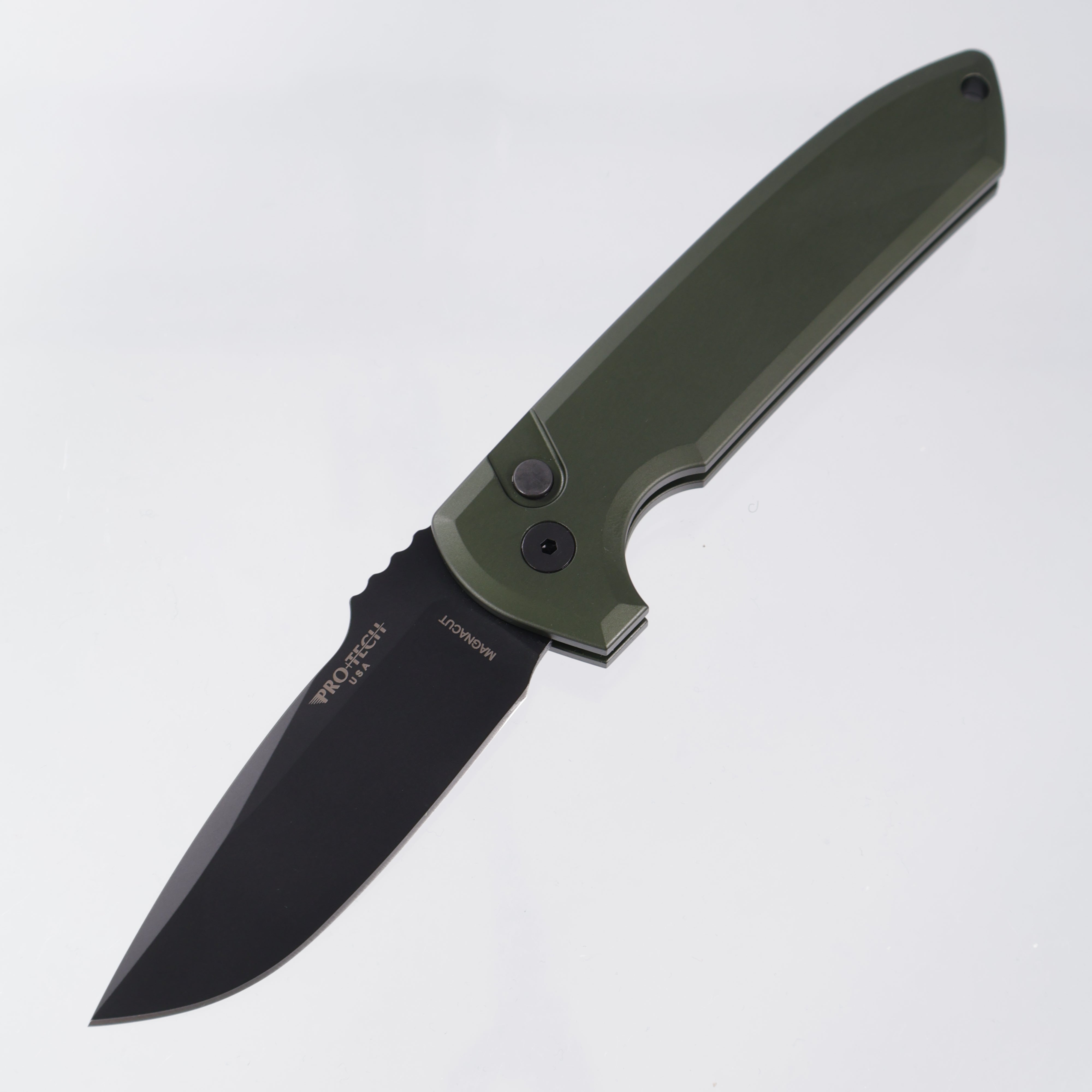 Pro-Tech Rockeye - Green Aluminum - DLC Magnacut - LG3101-GREEN
