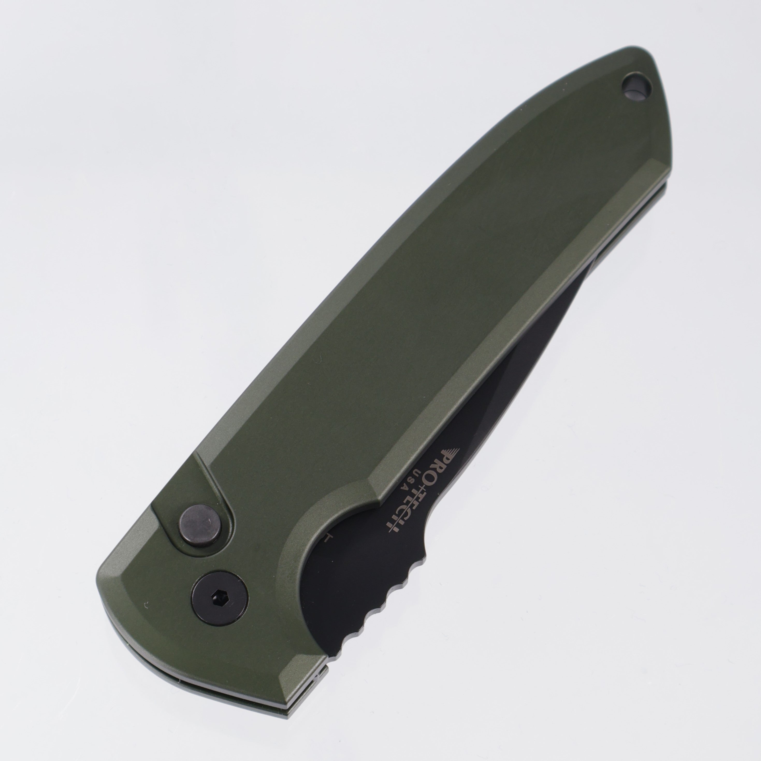 Pro-Tech Rockeye - Green Aluminum - DLC Magnacut - LG3101-GREEN