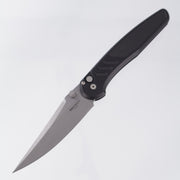 Pro-Tech Avalon - Black Knurled Aluminum - Stonewash Magnacut - PN1101