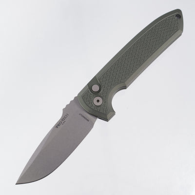 Pro-Tech Rockeye - Green Carbide Texture Aluminum - Stonewash Magnacut - LG3105-Green