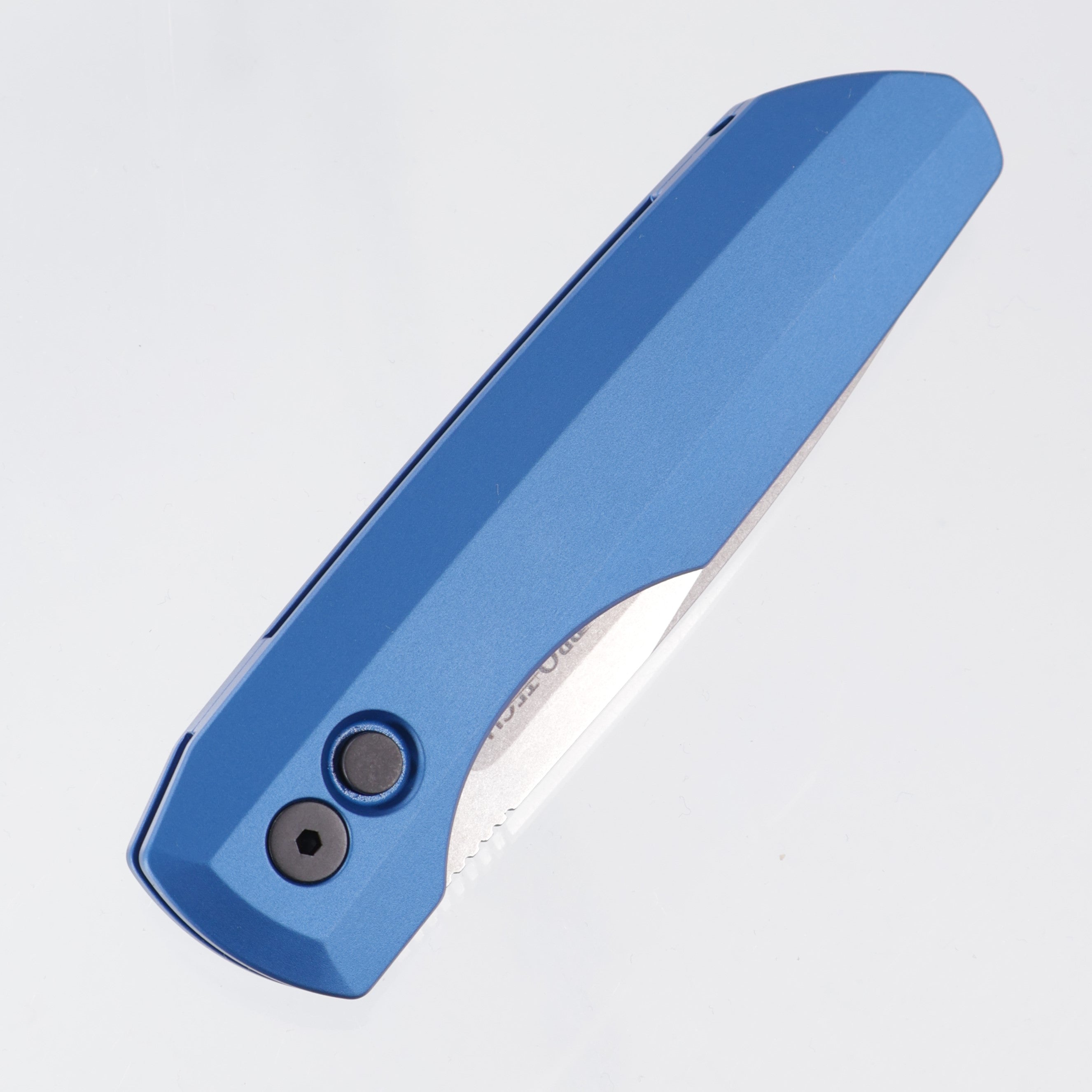 Pro-Tech Vero Synapse 2 Auto - Blue Aluminum - Stonewash MagnaMax - VERO2101-Blue MM