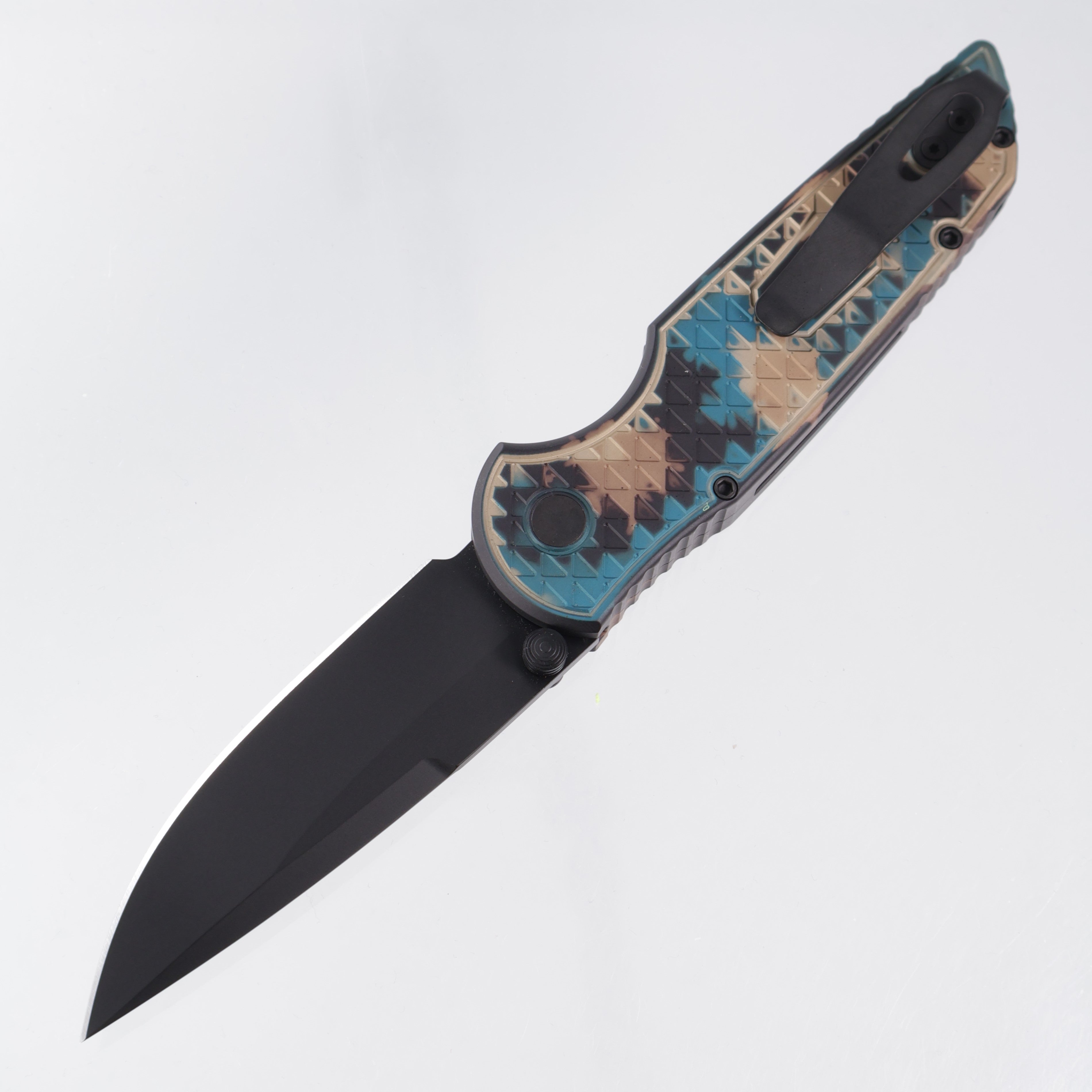 Pro-Tech TR-3 Integrity - Shipwreck Anodized Relic Pattern Aluminum w/ Black Lip Pearl Button - DLC Magnacut - INT1106-SHIPWRECK