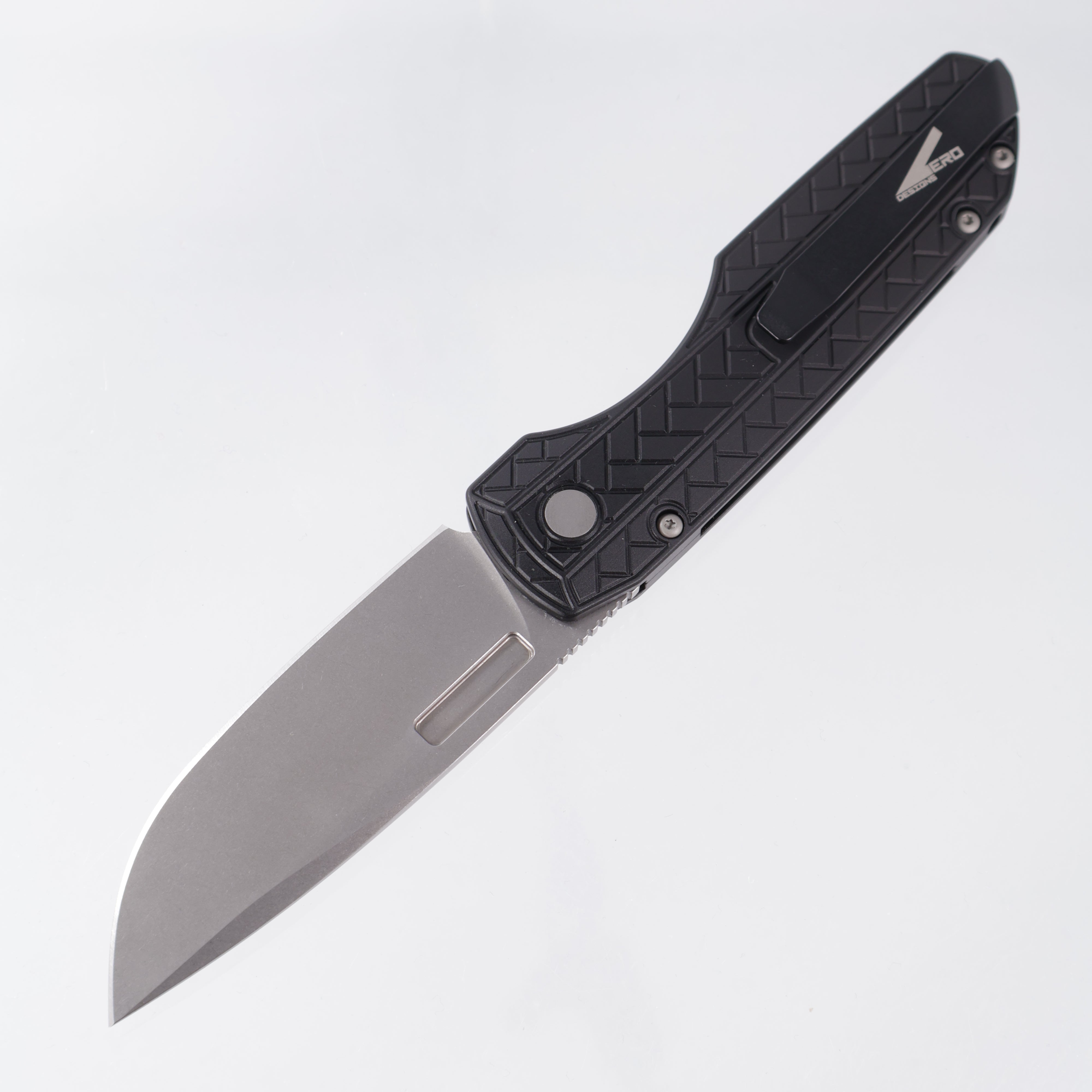 Pro-Tech Vero Synapse V2 Auto - Black Herringbone Texture Aluminum - Stonewash MagnaMax - VERO2105 MM
