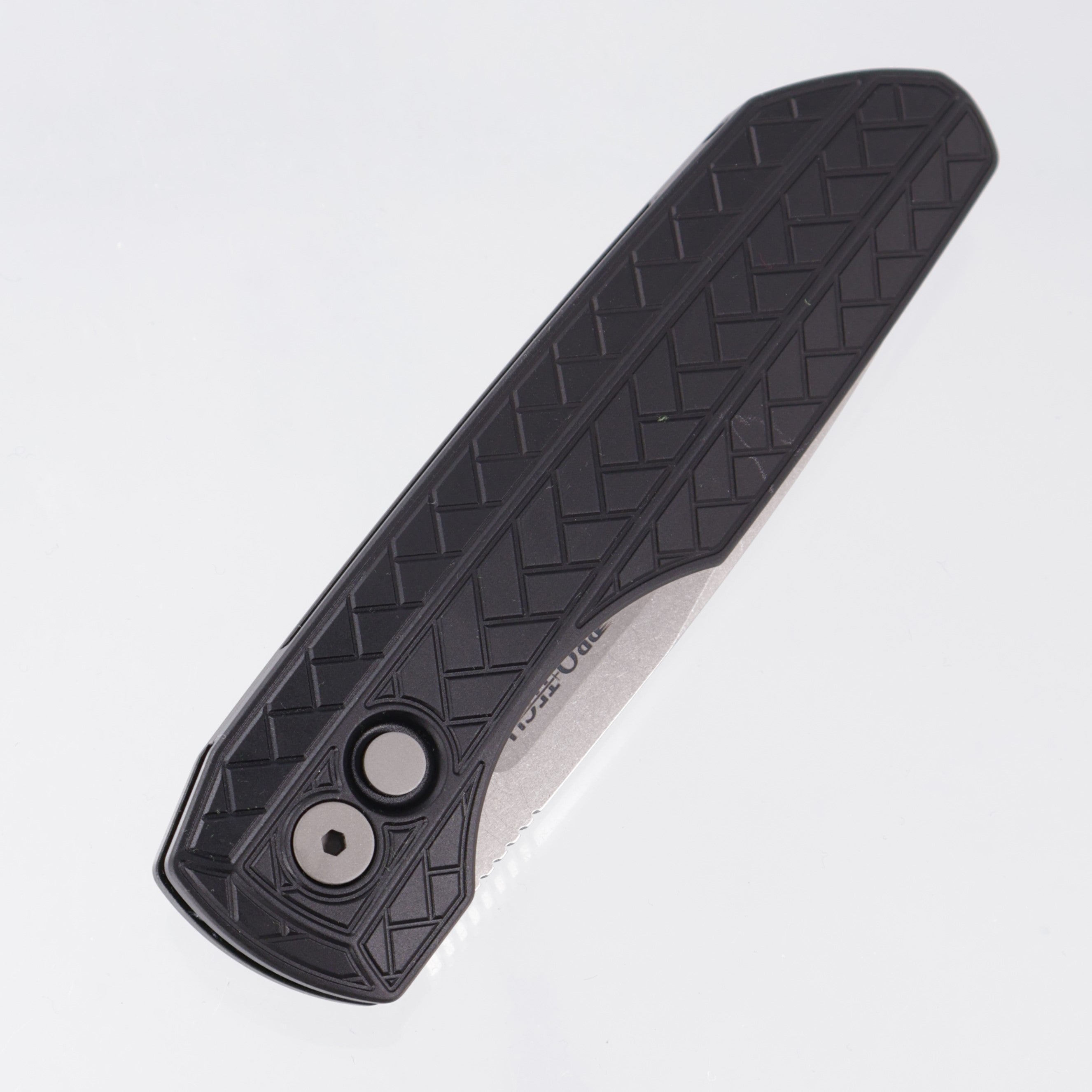 Pro-Tech Vero Synapse V2 Auto - Black Herringbone Texture Aluminum - Stonewash MagnaMax - VERO2105 MM