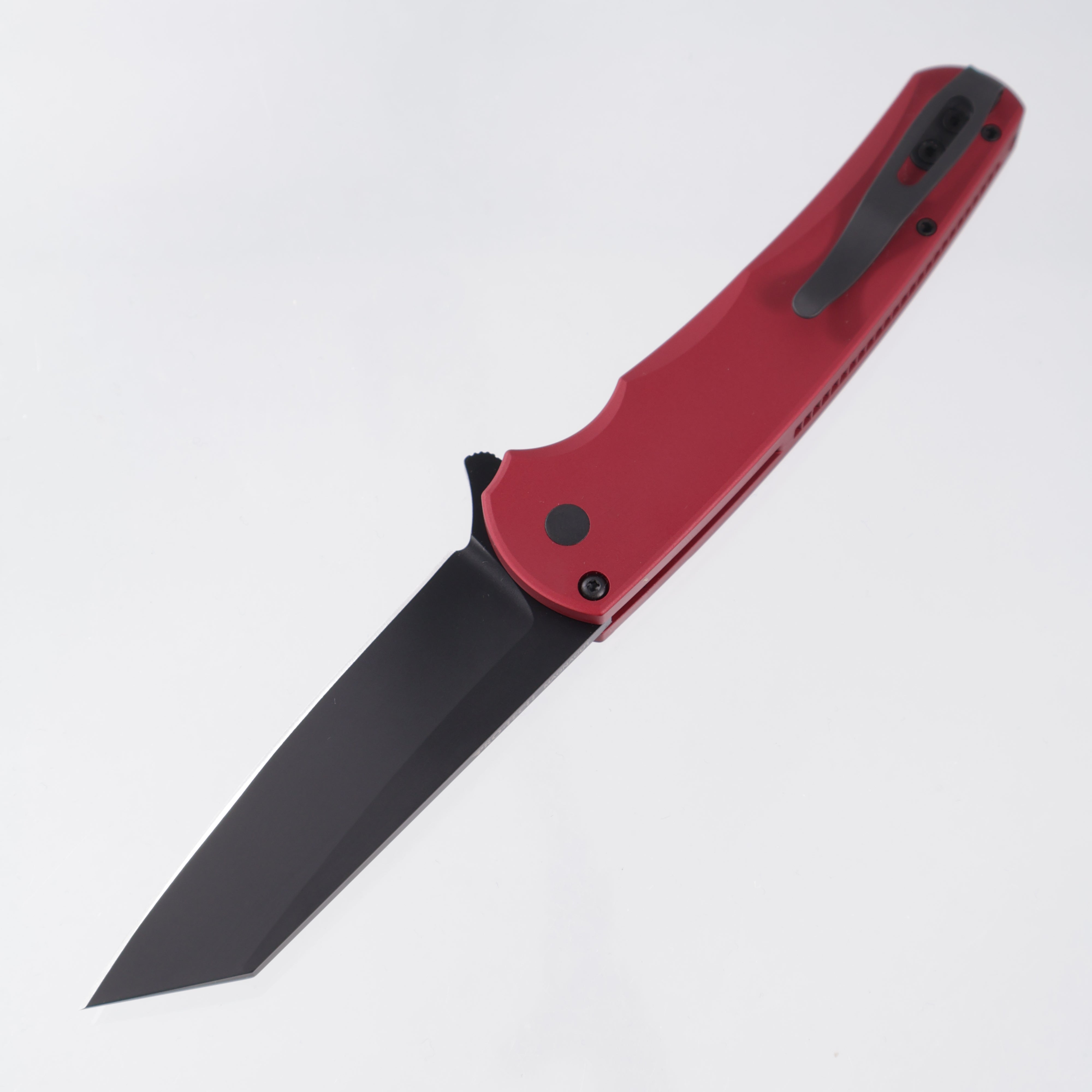 Pro-Tech Malibu Reverse Tanto - Red Aluminum - DLC Magnacut - 5403-RED