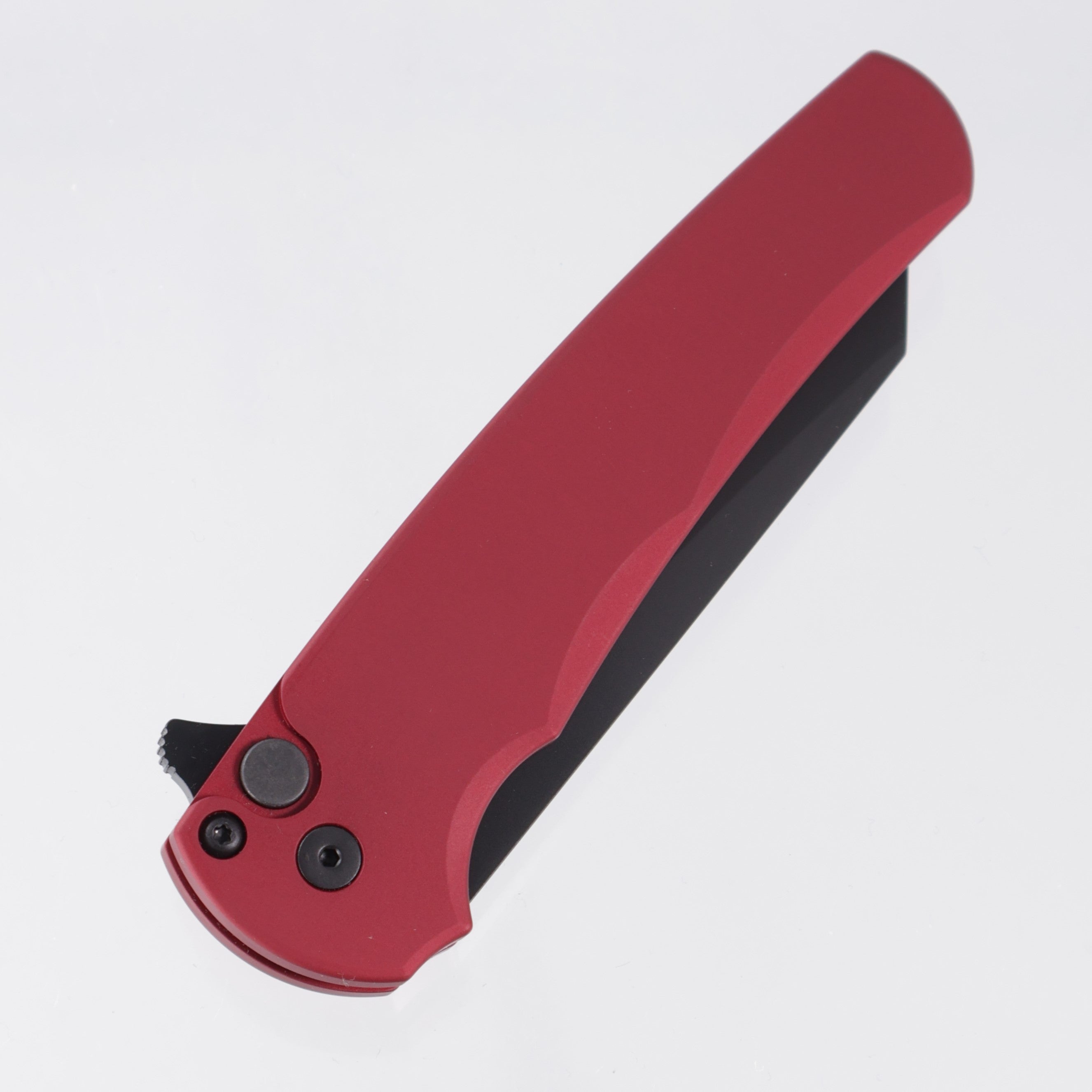Pro-Tech Malibu Reverse Tanto - Red Aluminum - DLC Magnacut - 5403-RED