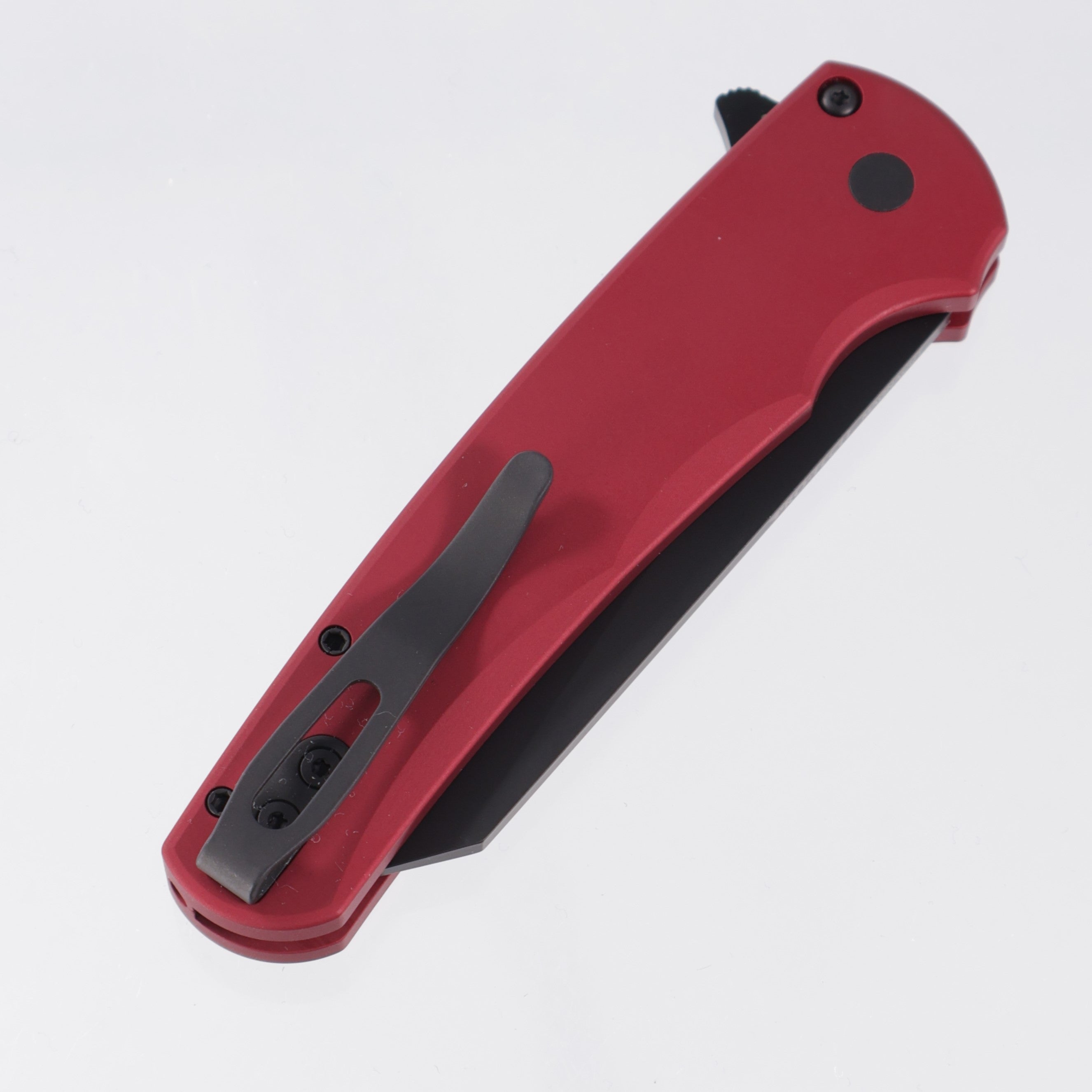Pro-Tech Malibu Reverse Tanto - Red Aluminum - DLC Magnacut - 5403-RED