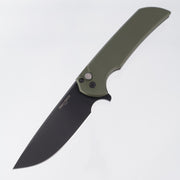 Pro-Tech Mordax - Green Aluminum w/ Black Lip Pearl Button - DLC Magnacut - MX103-LTD GREEN