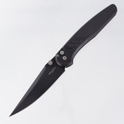 Pro-Tech Avalon - Black Knurled Aluminum - DLC Magnacut - PN1103
