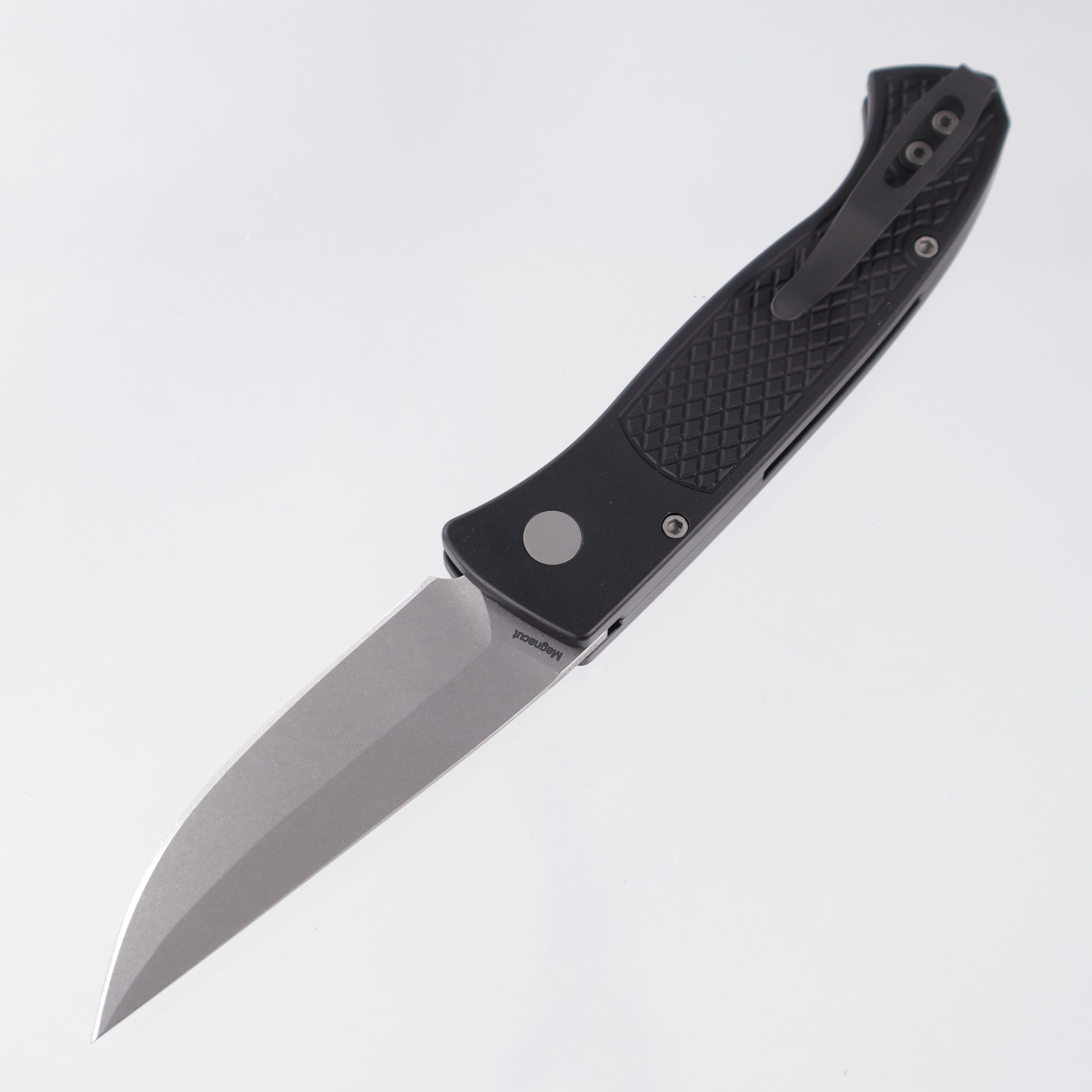 Pro-Tech Brend Classic - Black Diamond Texture Aluminum - Stonewash Magnacut - WB1105