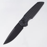 Pro-Tech TR-3 SWAT Operator - Black Grooved Aluminum w/ Tritium Button - Sterile DLC 154CM