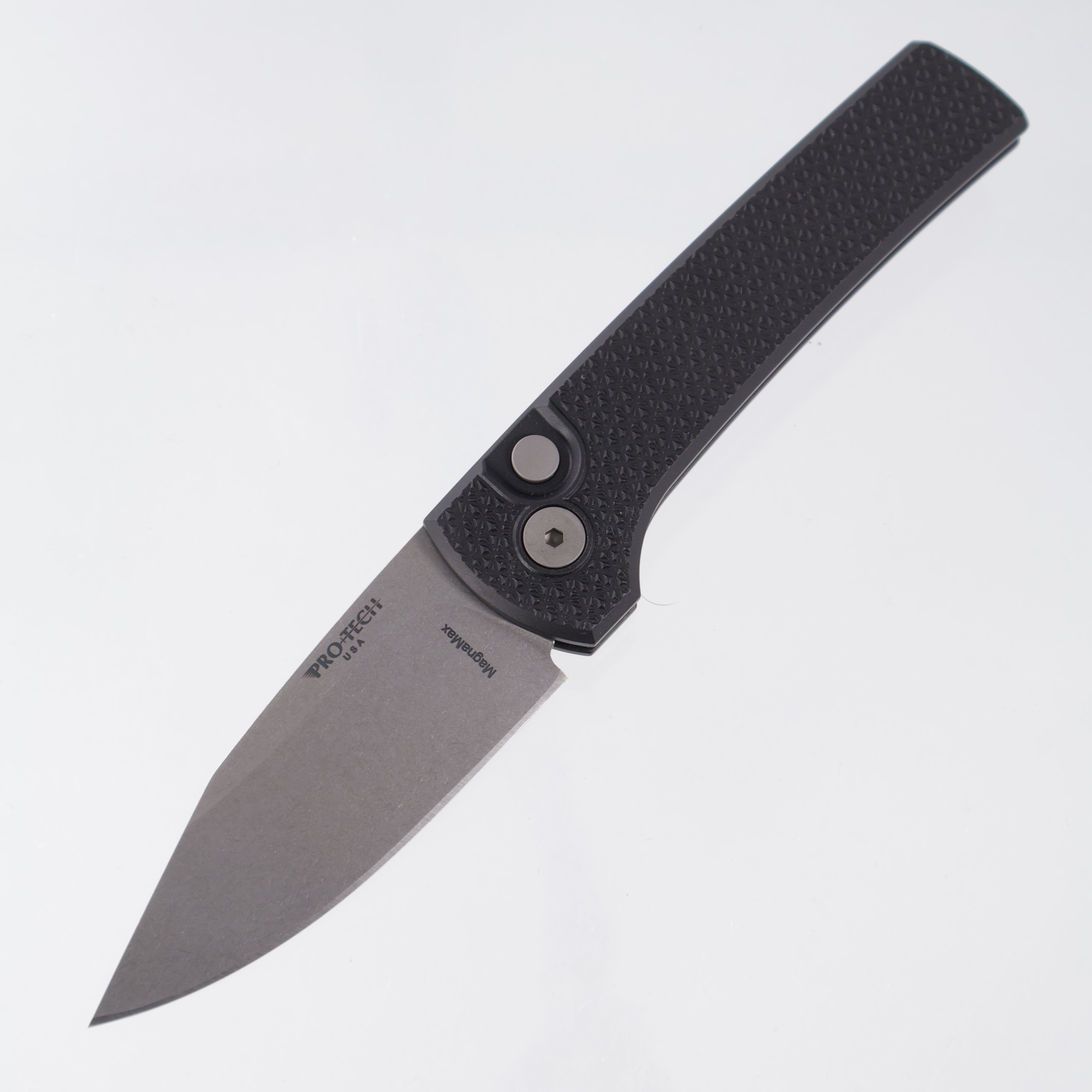 Pro-Tech Scapegoat Compact - Black Carbide Texture Aluminum - Stonewash MagnaMax - RCS1105