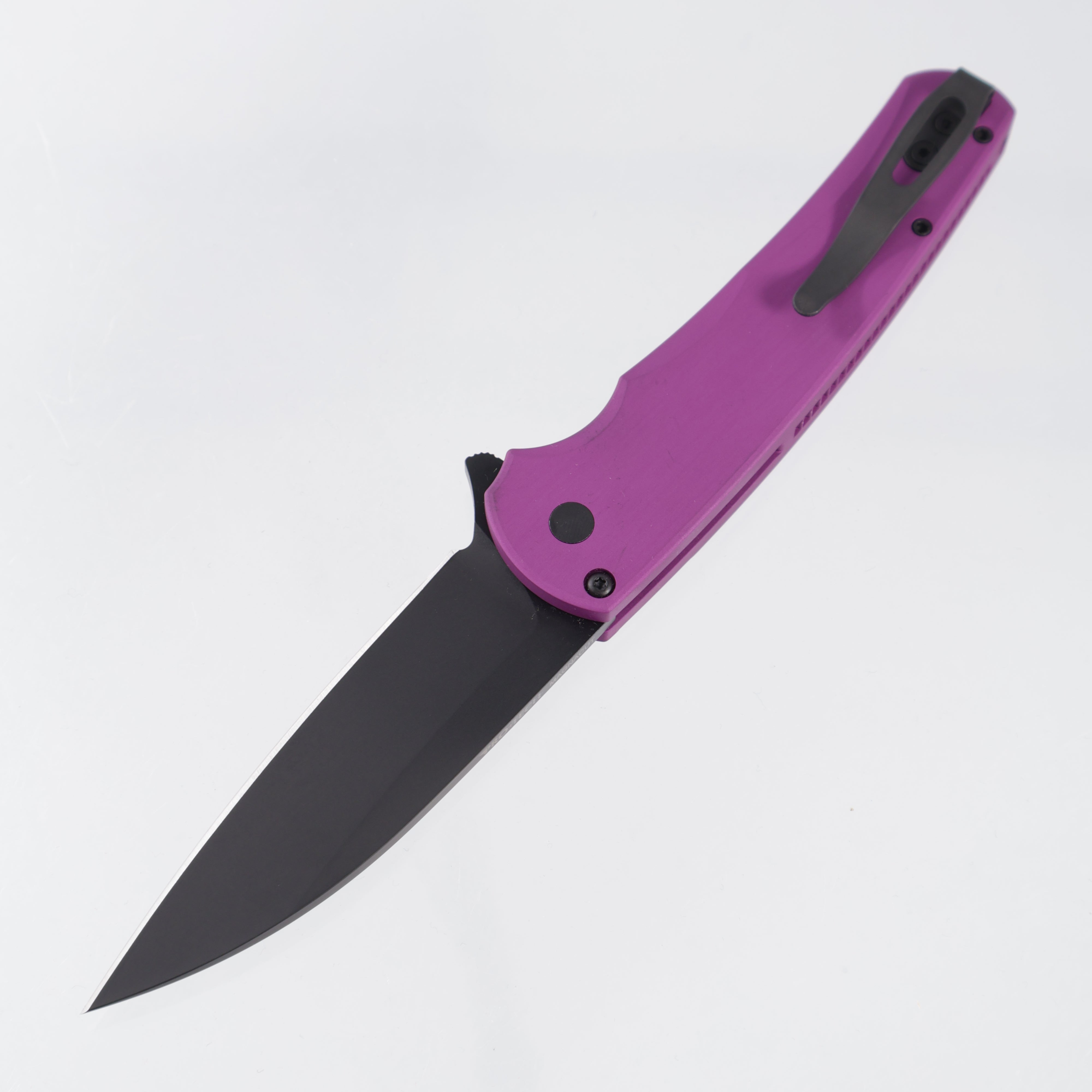 Pro-Tech Malibu Wharncliffe - Purple Aluminum - DLC Magnacut - 5303-PURPLE