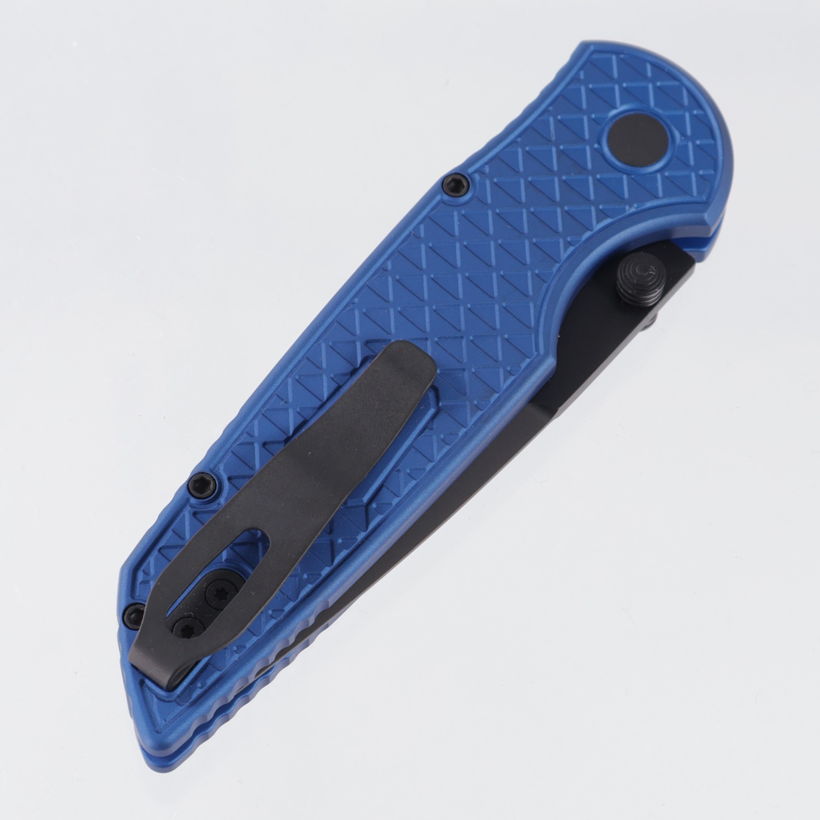 Pro-Tech TR-3 Integrity - Blue Relic Texture Aluminum - DLC Magnacut - INT1106-BLUE