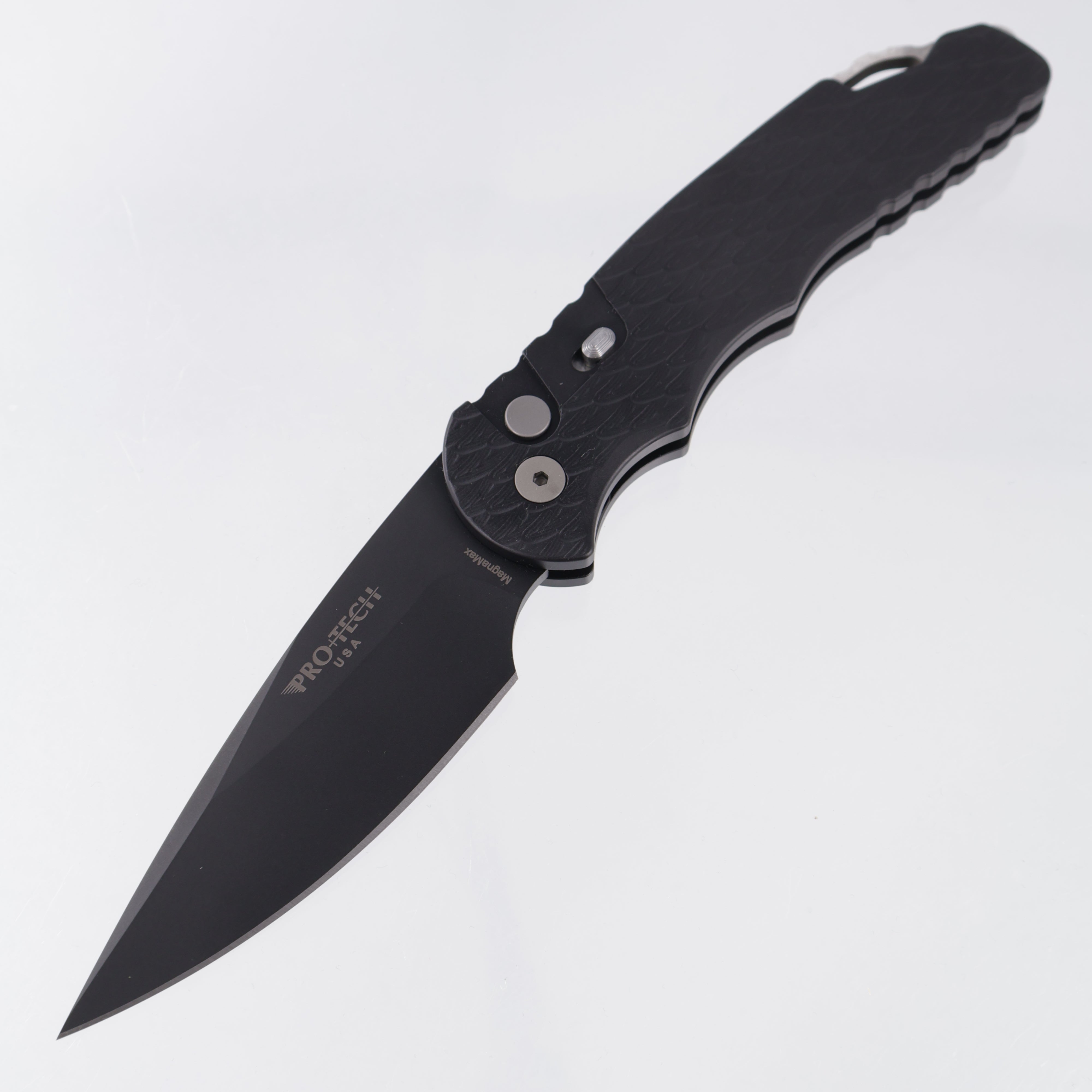 Pro-Tech TR-4 - Black Feather Texture Aluminum w/ Safety - DLC MagnaMax - T4106F MM