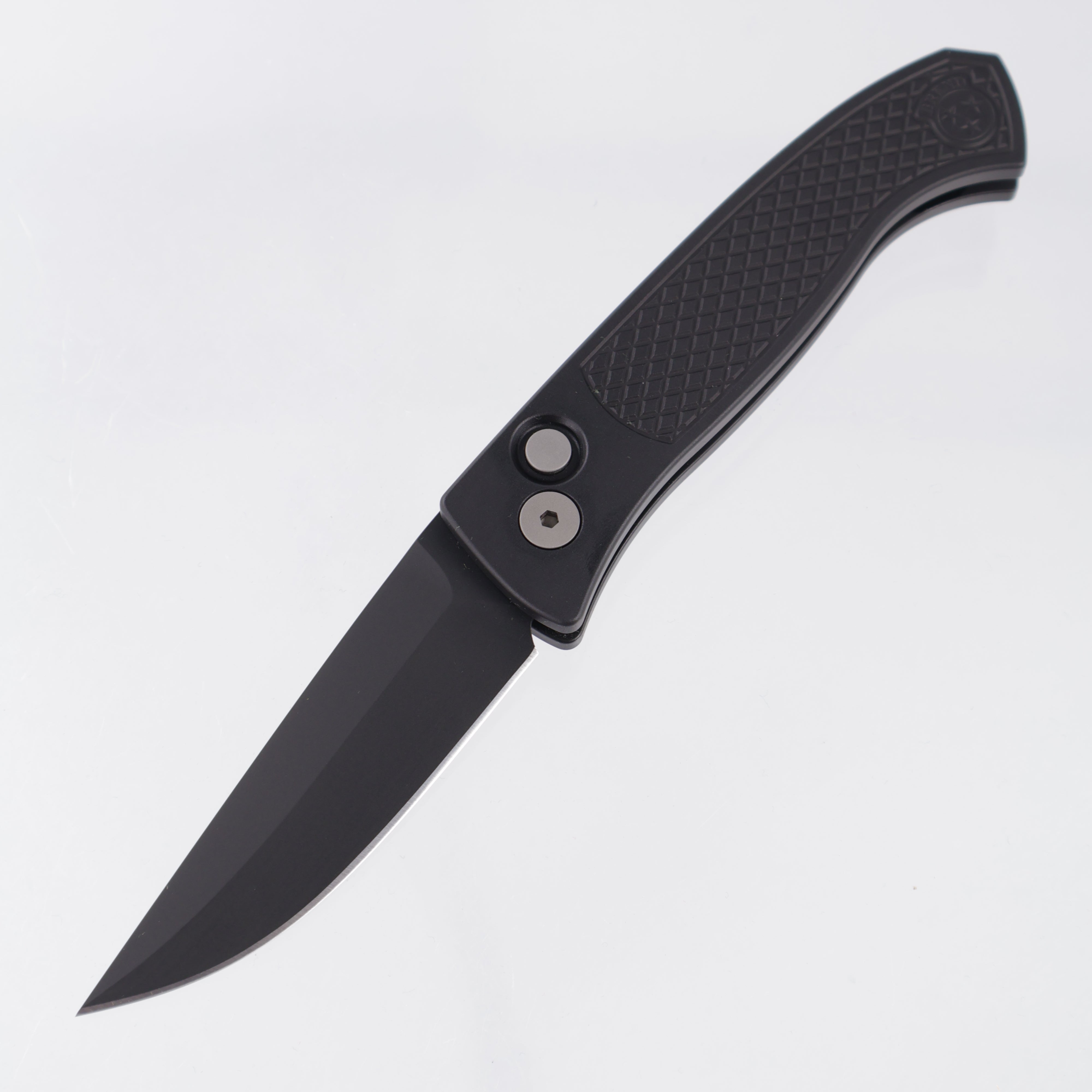 Pro-Tech Brend Classic - Black Diamond Texture Aluminum - DLC Magnacut - WB1106