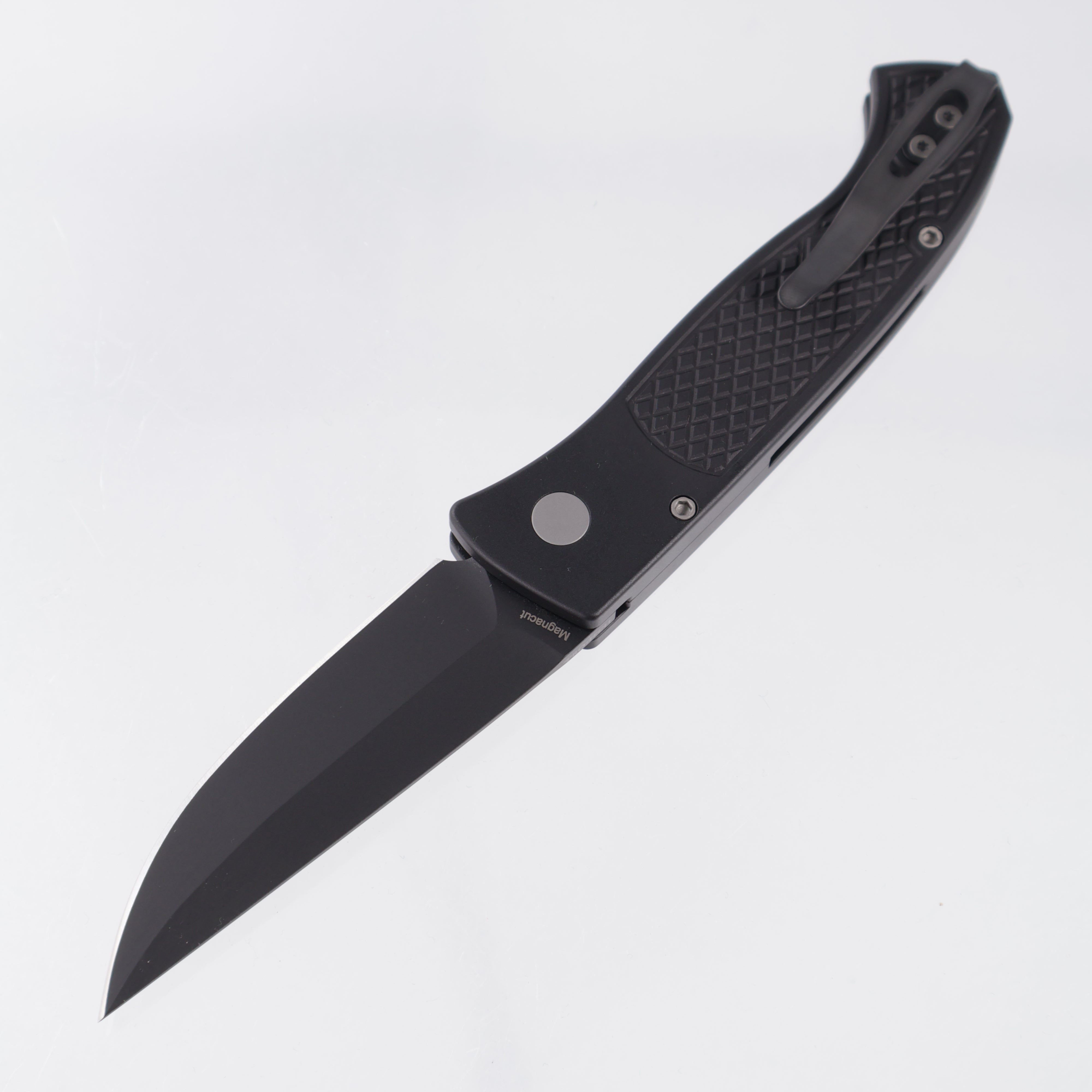 Pro-Tech Brend Classic - Black Diamond Texture Aluminum - DLC Magnacut - WB1106