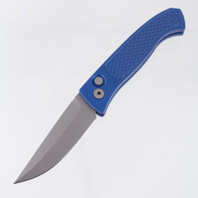 Pro-Tech Brend Classic - Blue Diamond Texture Aluminum - Stonewash Magnacut - WB1105-BLUE