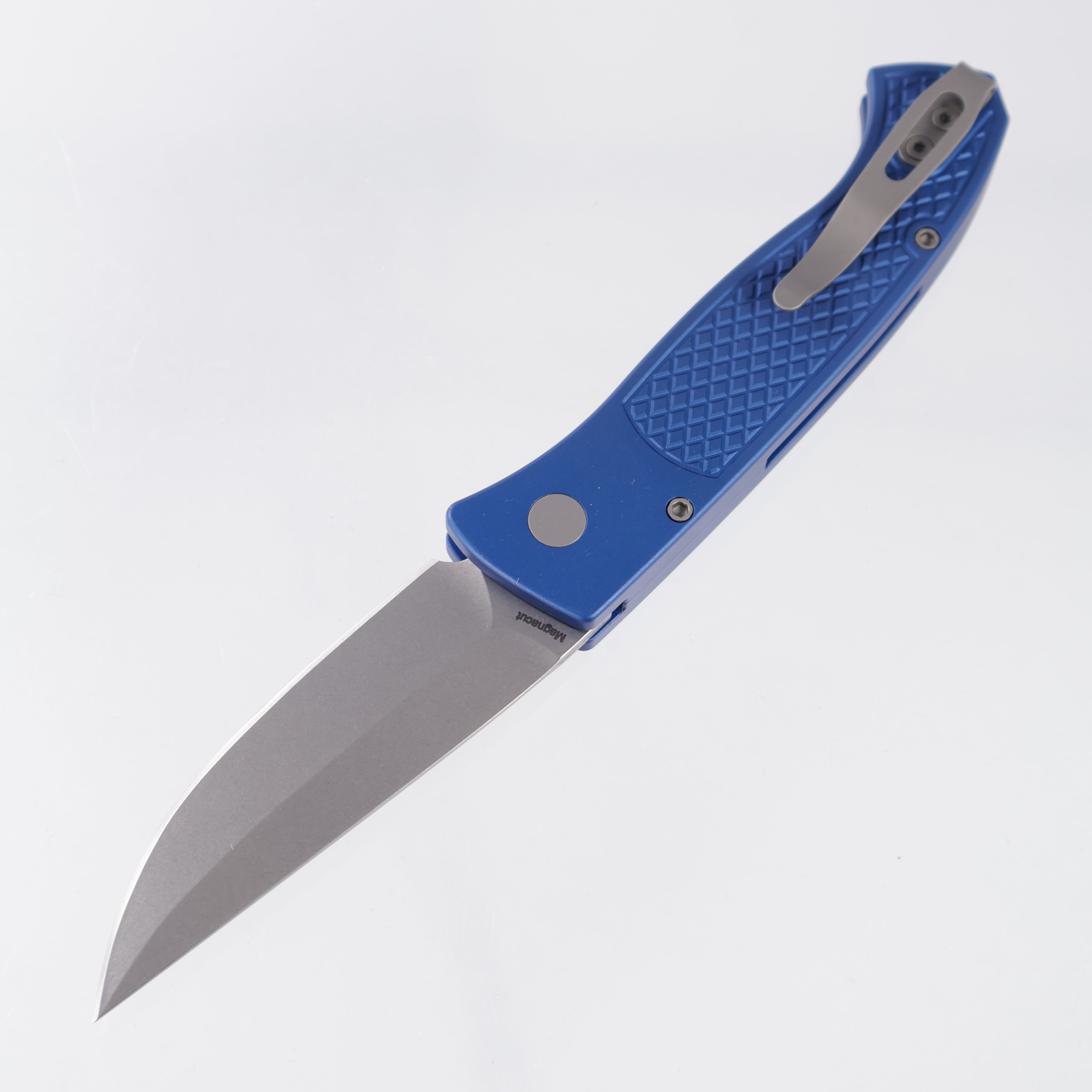Pro-Tech Brend Classic - Blue Diamond Texture Aluminum - Stonewash Magnacut - WB1105-BLUE