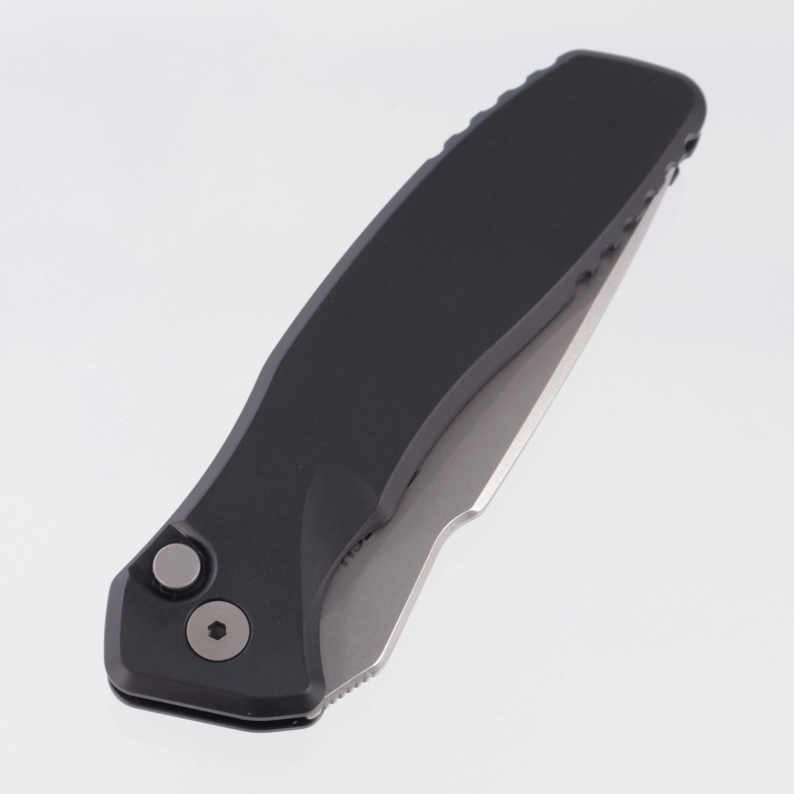 Pro-Tech Spartan Pallas Auto - Black Aluminum - Stonewash Magnacut - SB1101