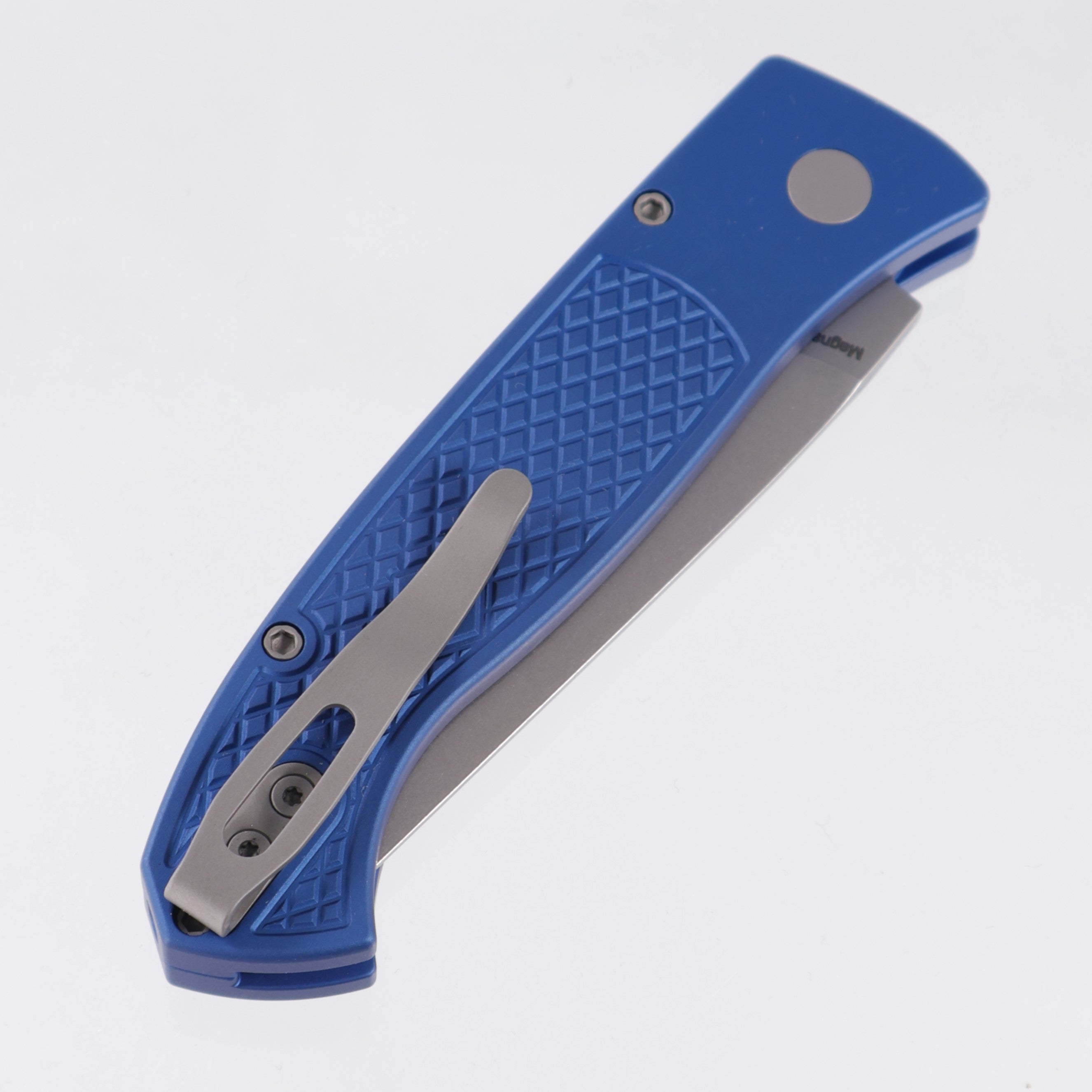 Pro-Tech Brend Classic - Blue Diamond Texture Aluminum - Stonewash Magnacut - WB1105-BLUE