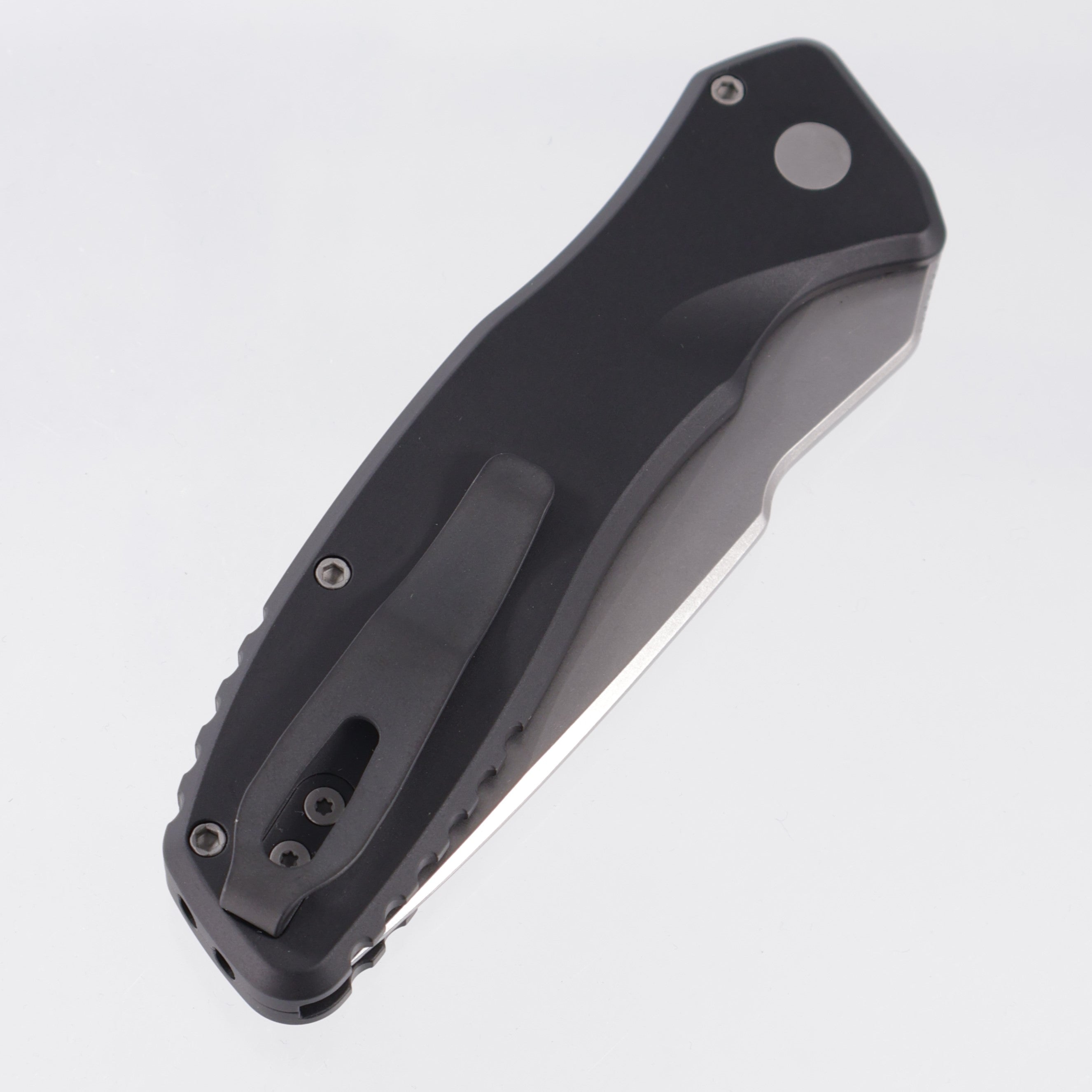 Pro-Tech Spartan Pallas Auto - Black Aluminum - Stonewash Magnacut - SB1101