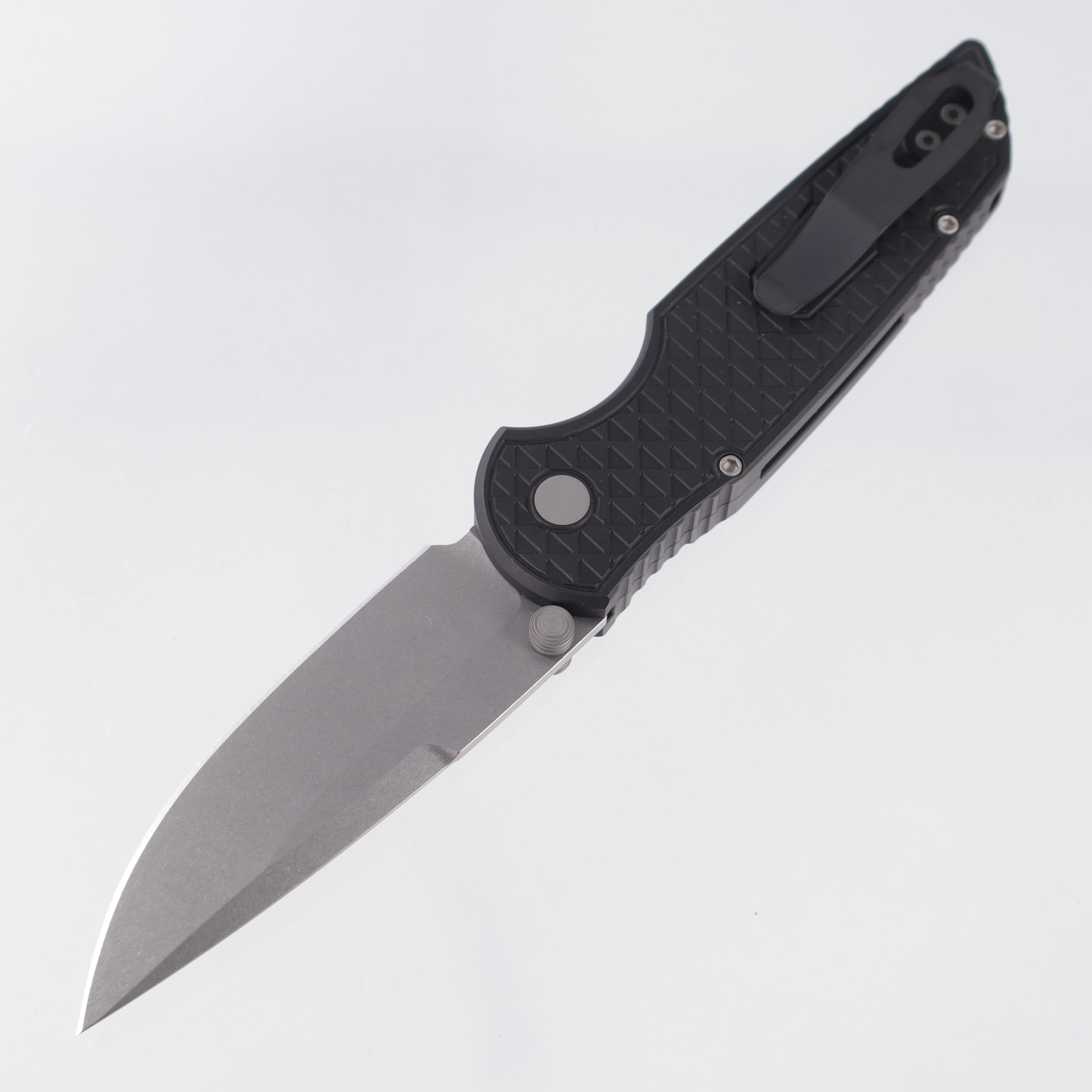 Pro-Tech TR-3 Integrity - Black Relic Texture Aluminum - Stonewash Magnacut - INT1105
