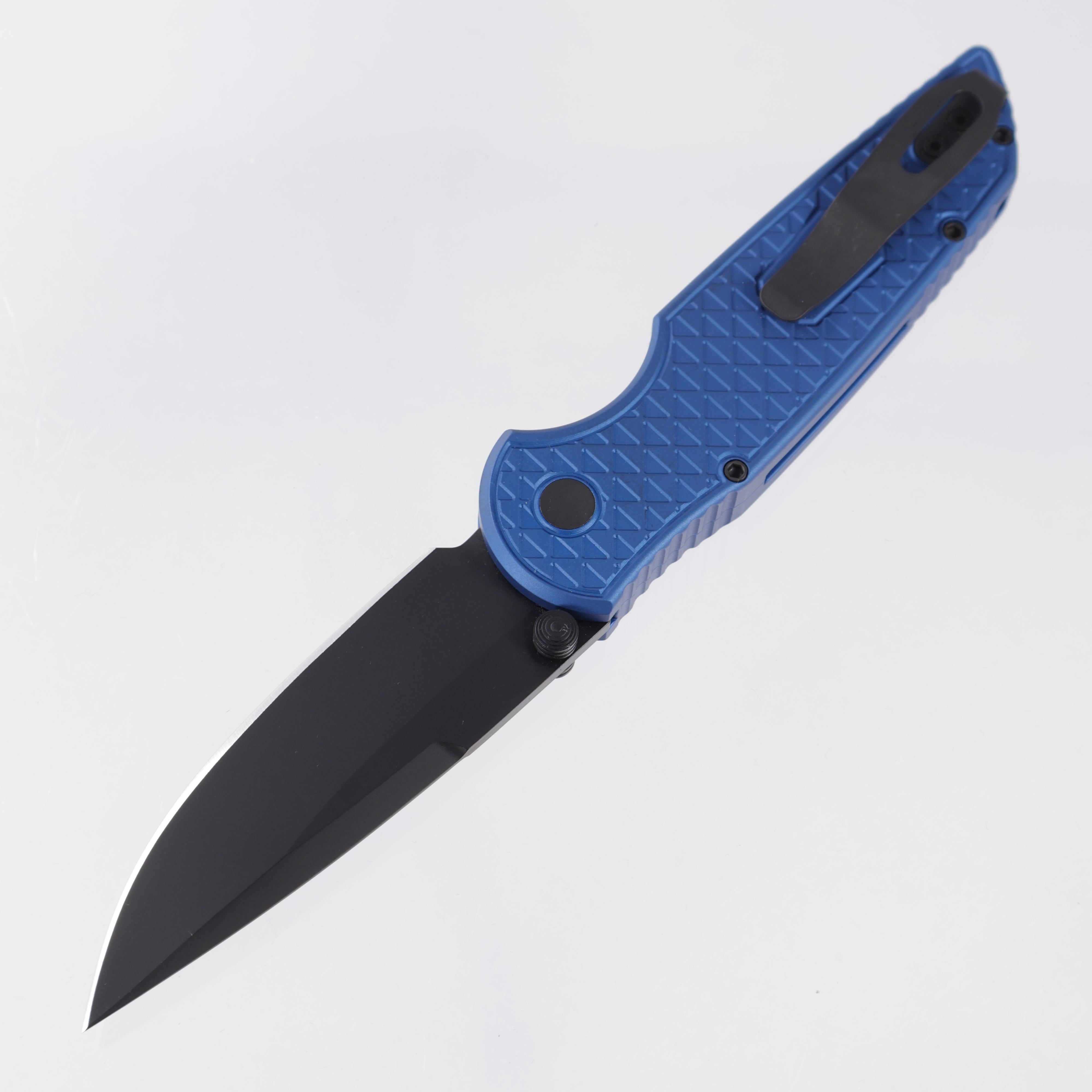 Pro-Tech TR-3 Integrity - Blue Relic Texture Aluminum - DLC Magnacut - INT1106-BLUE
