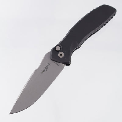 Pro-Tech Spartan Pallas Auto - Black Aluminum - Stonewash Magnacut - SB1101