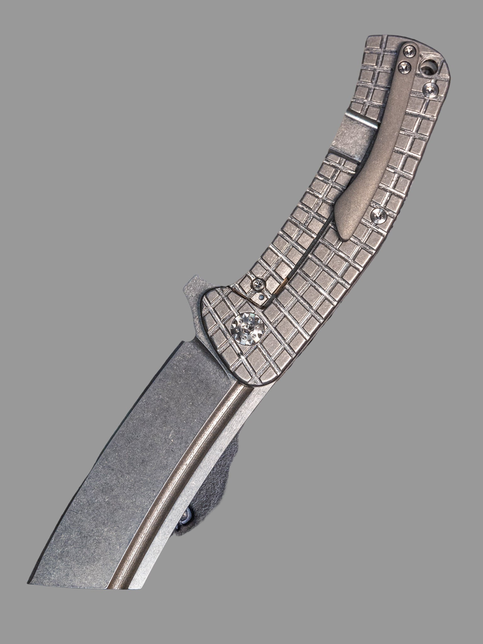 Nichols Knives Dreadnought  Titanium Magnacut Framelock 3.25” Full Frag Ti Clip